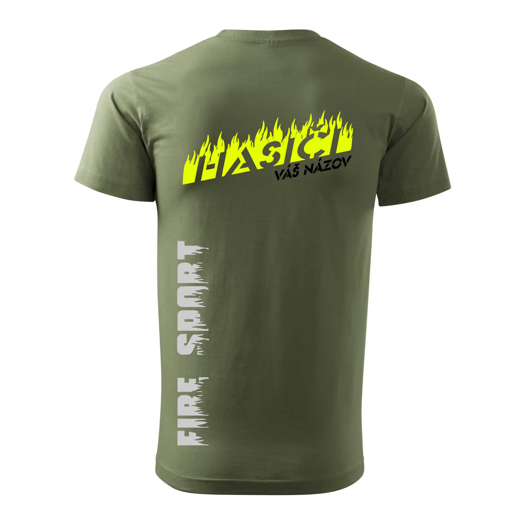 Hasiči - oheň - Váš názov - Prsník + chrbát