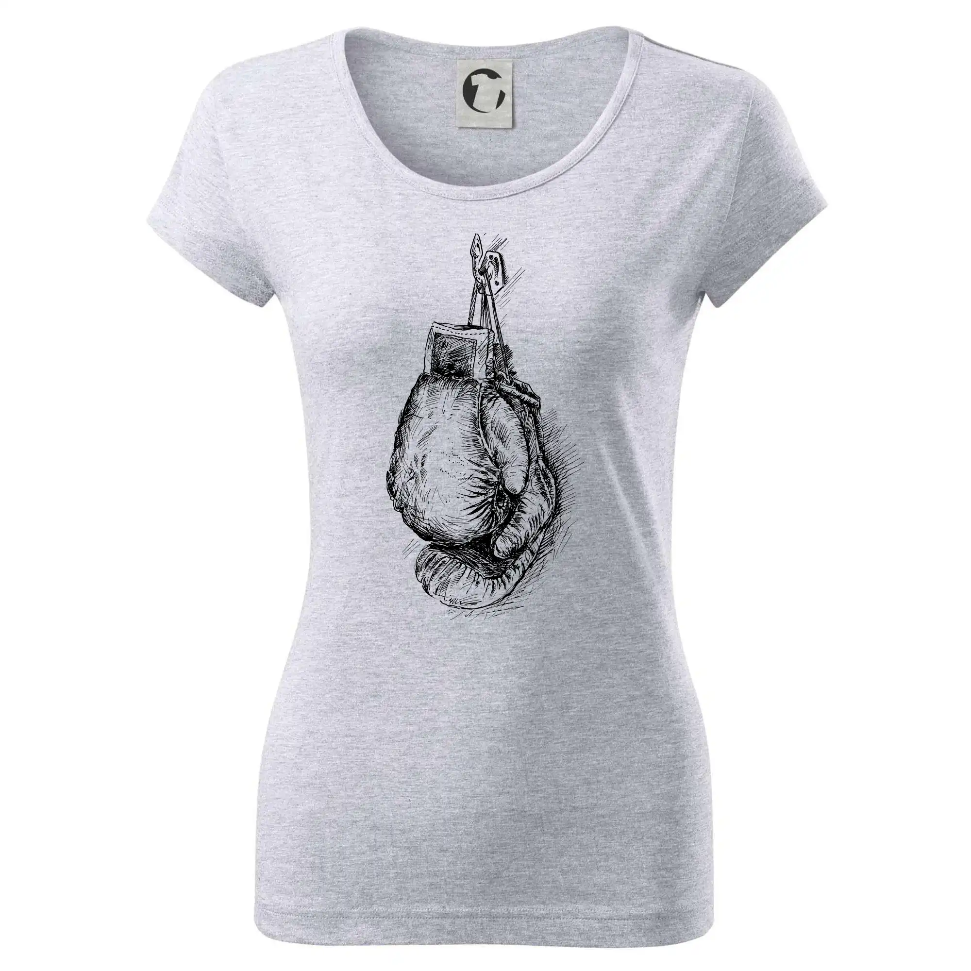 Boxerské rukavice kreslené na výšku