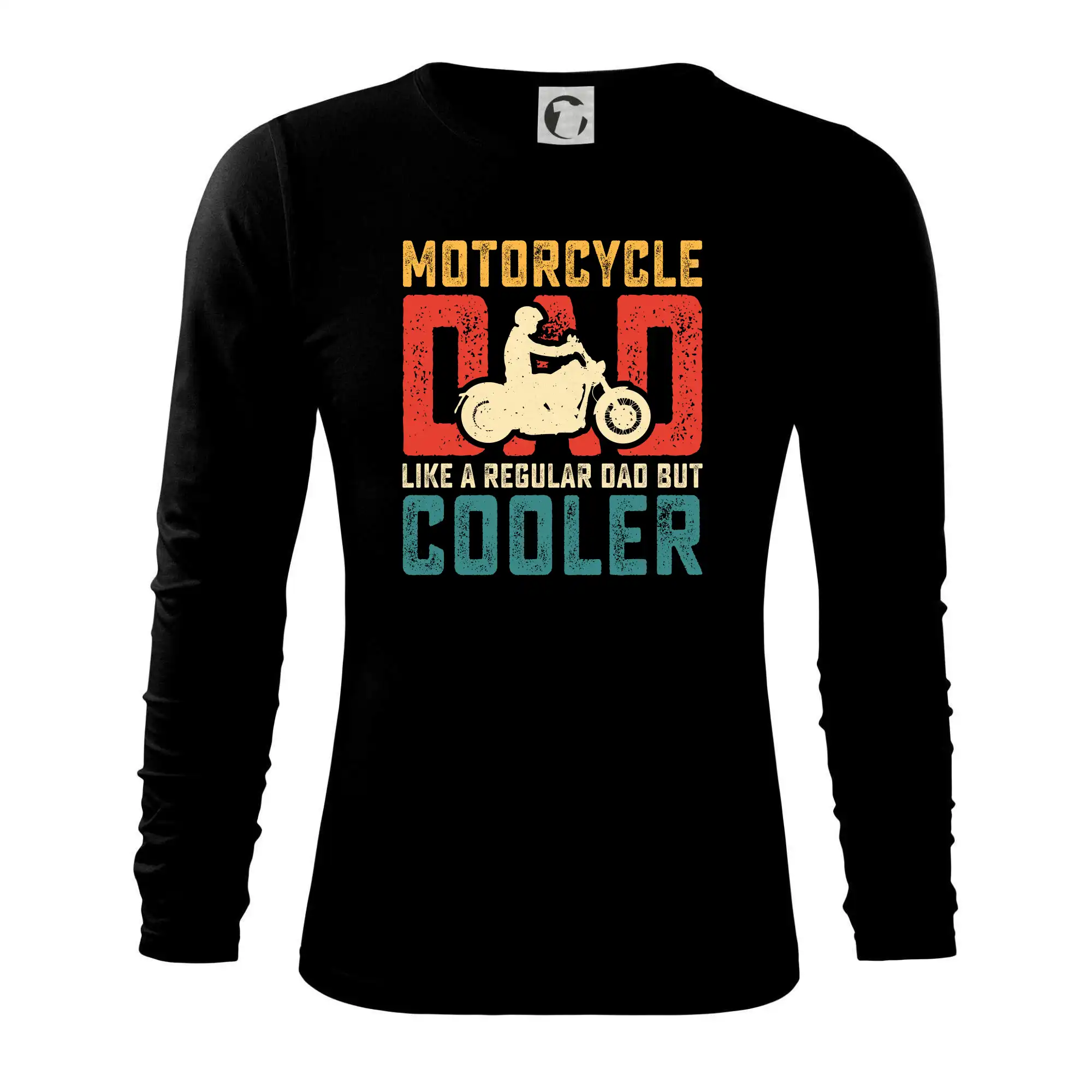 Motocross tričká - Motorcycle dad like a regular dad but cooler - Tričko s dlhým rukávom FIT-T long sleeve