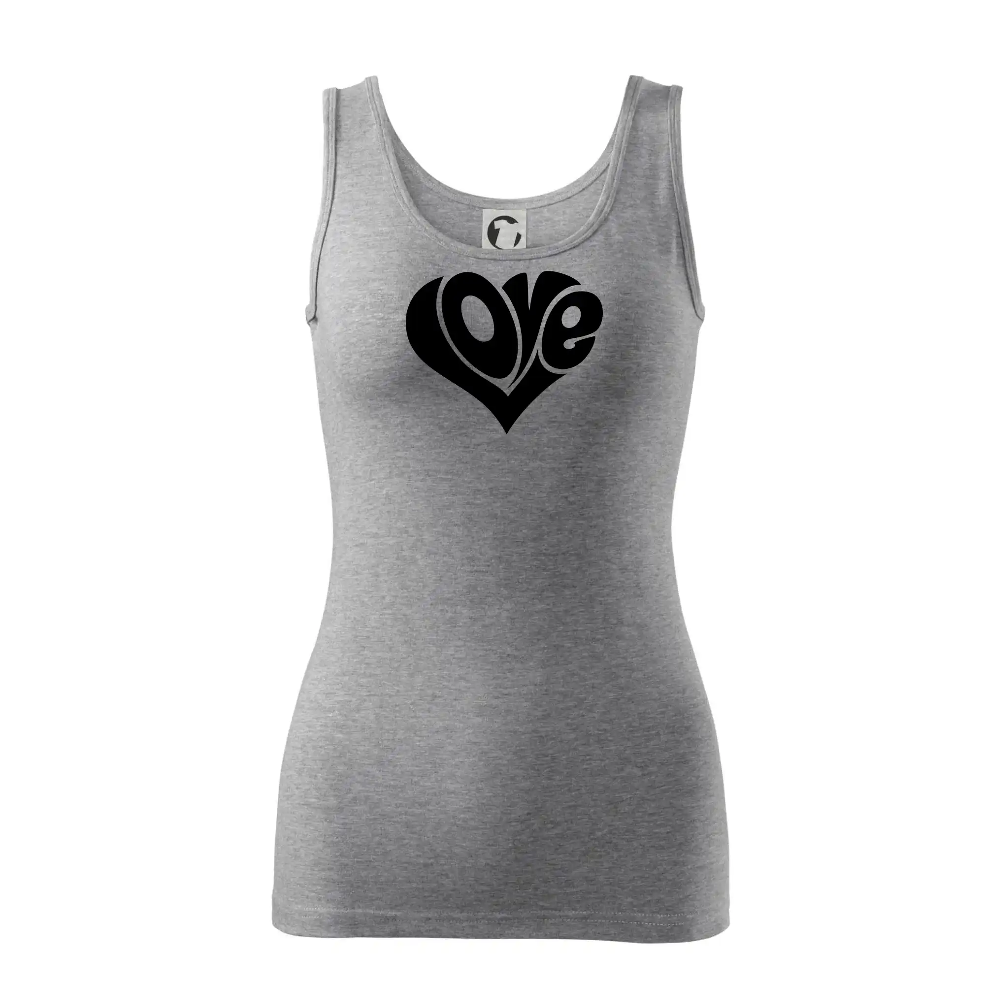 Tričká pre zamilovaných - Love nápis jednoduchý - Dámske tielko