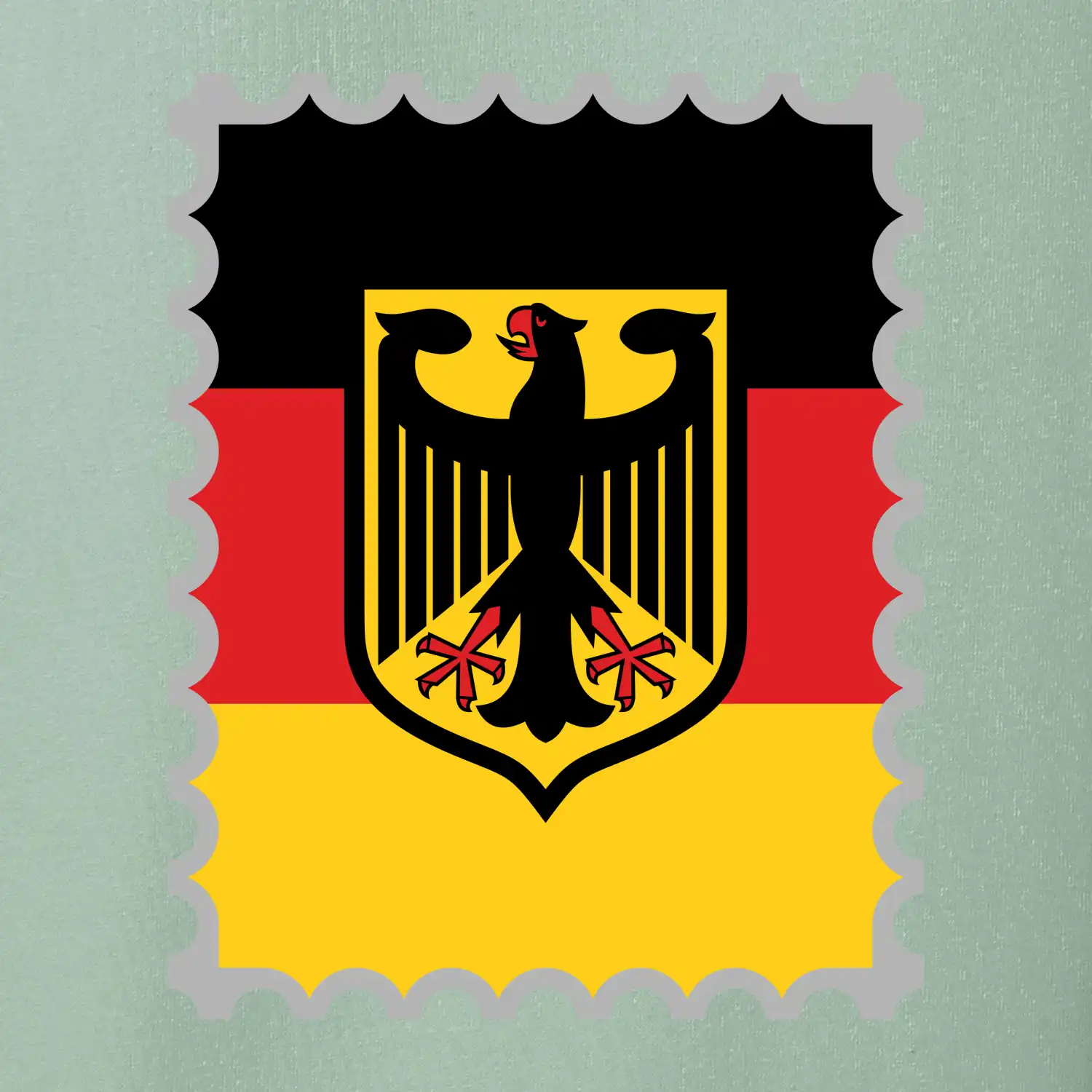 Německá známka - vlajka