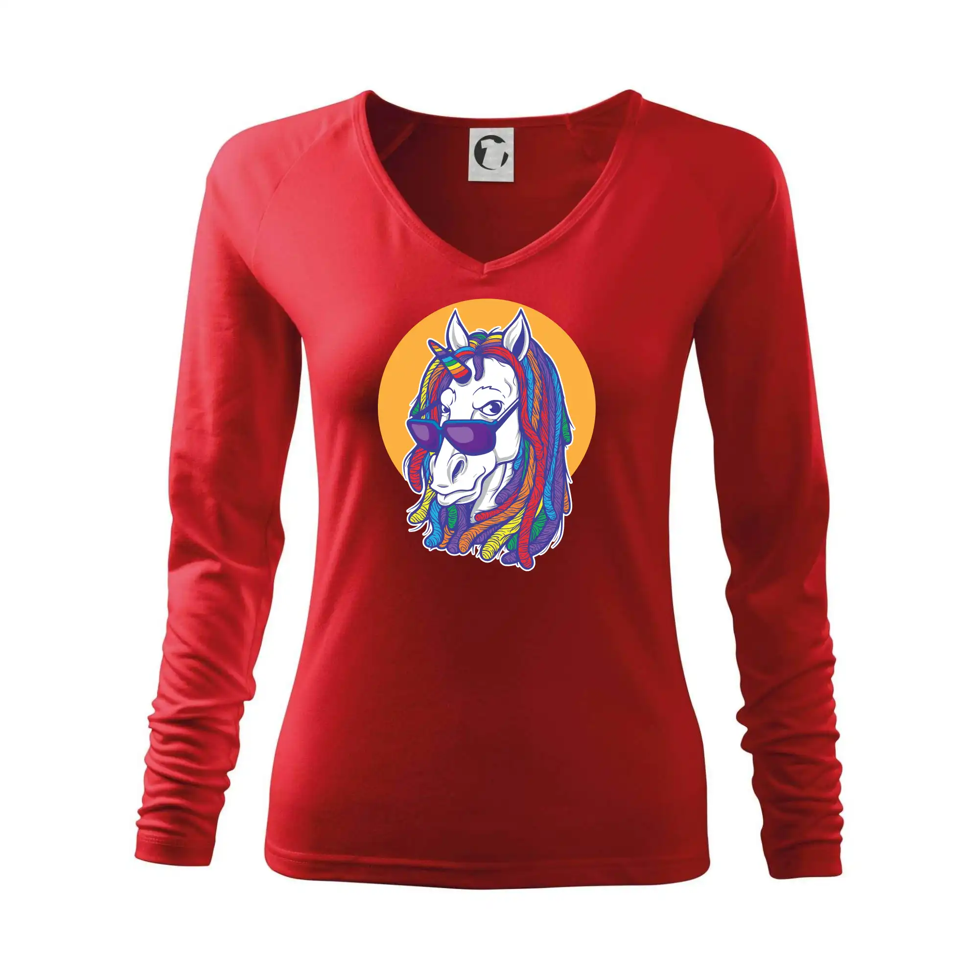 Tričká s jednorožcom - Rasta unicorn - Tričko dámske Elegance