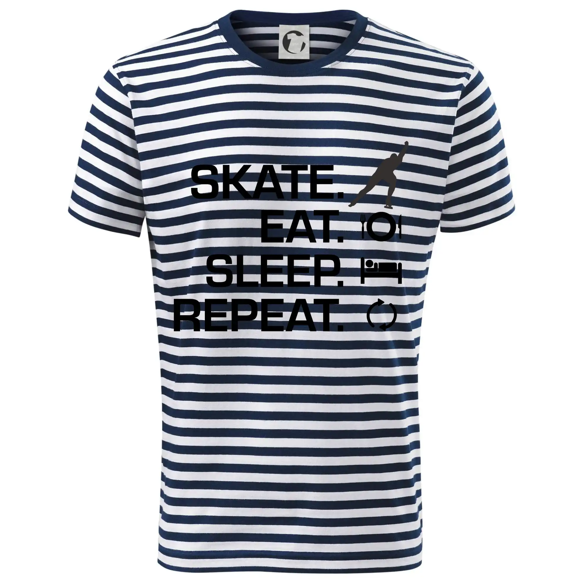 Tričká s motívom ľadových korčúľ - Eat sleep skate - ľadové korčuľovanie - Dětské triko na vodu