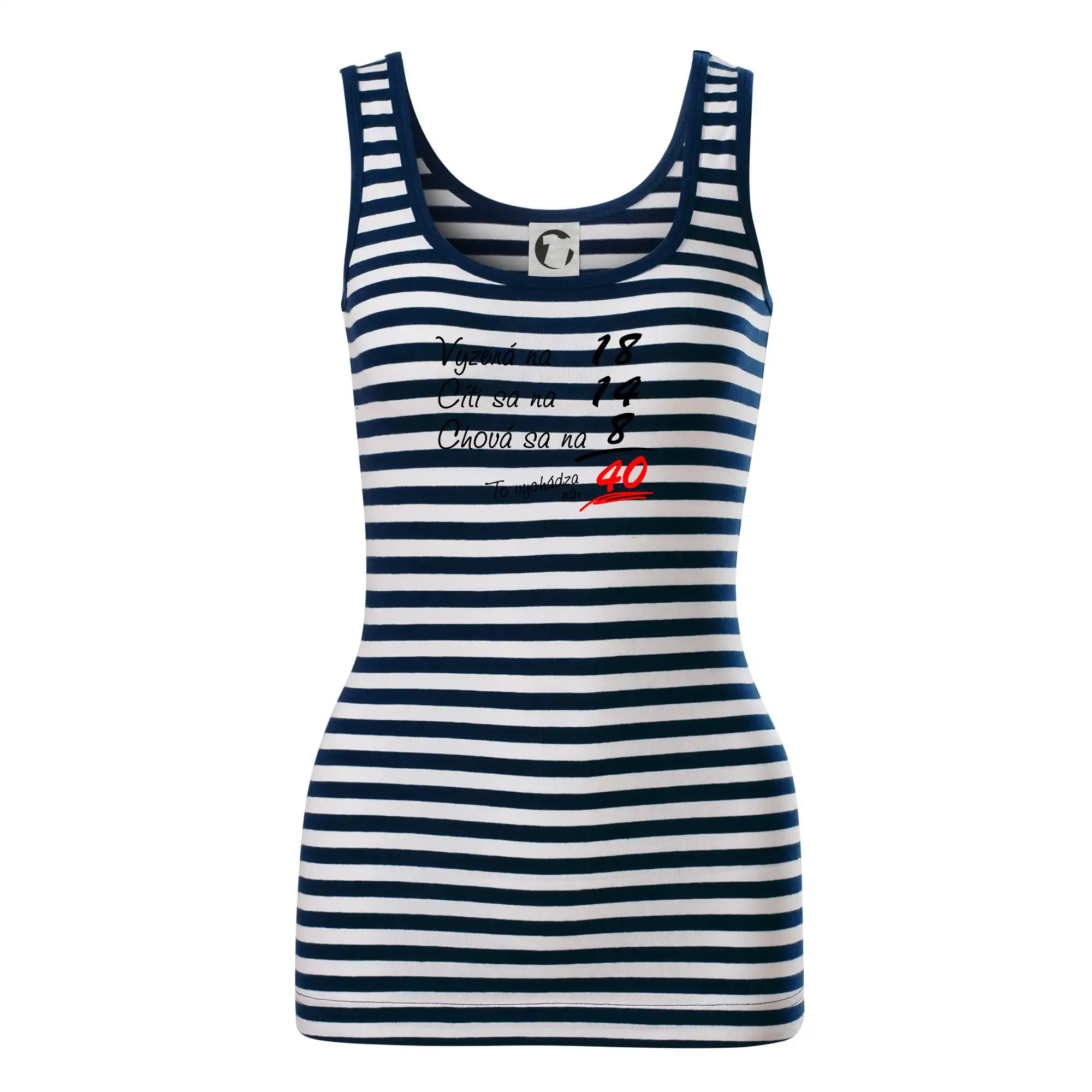 Tričko k štyridsiatke - Vyzerá, cíti sa, chová sa - 40 rokov - Sailor tielko na vodu