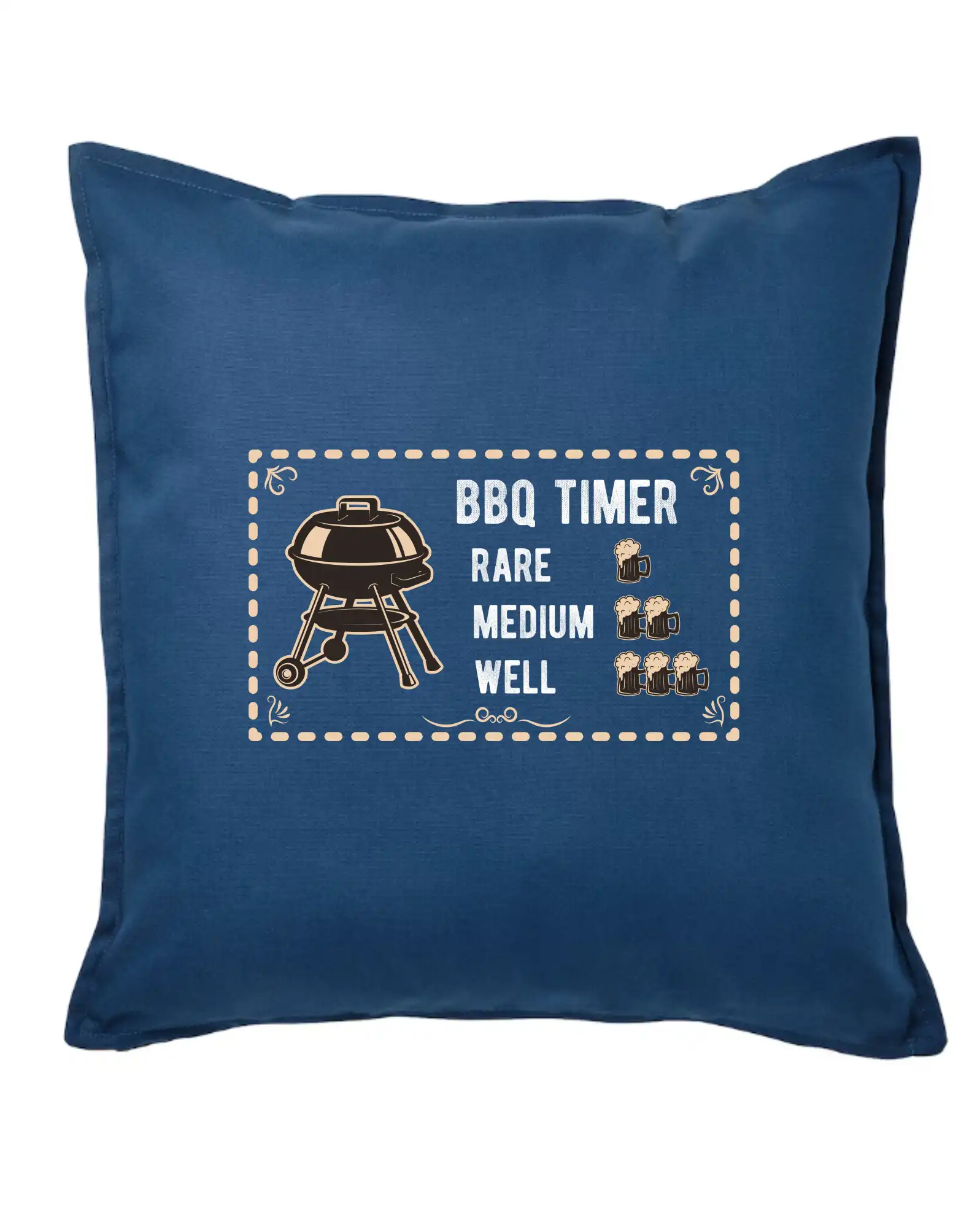 Tričká a zástery na grilovanie - BBQ Timer - Vankúš 50x50