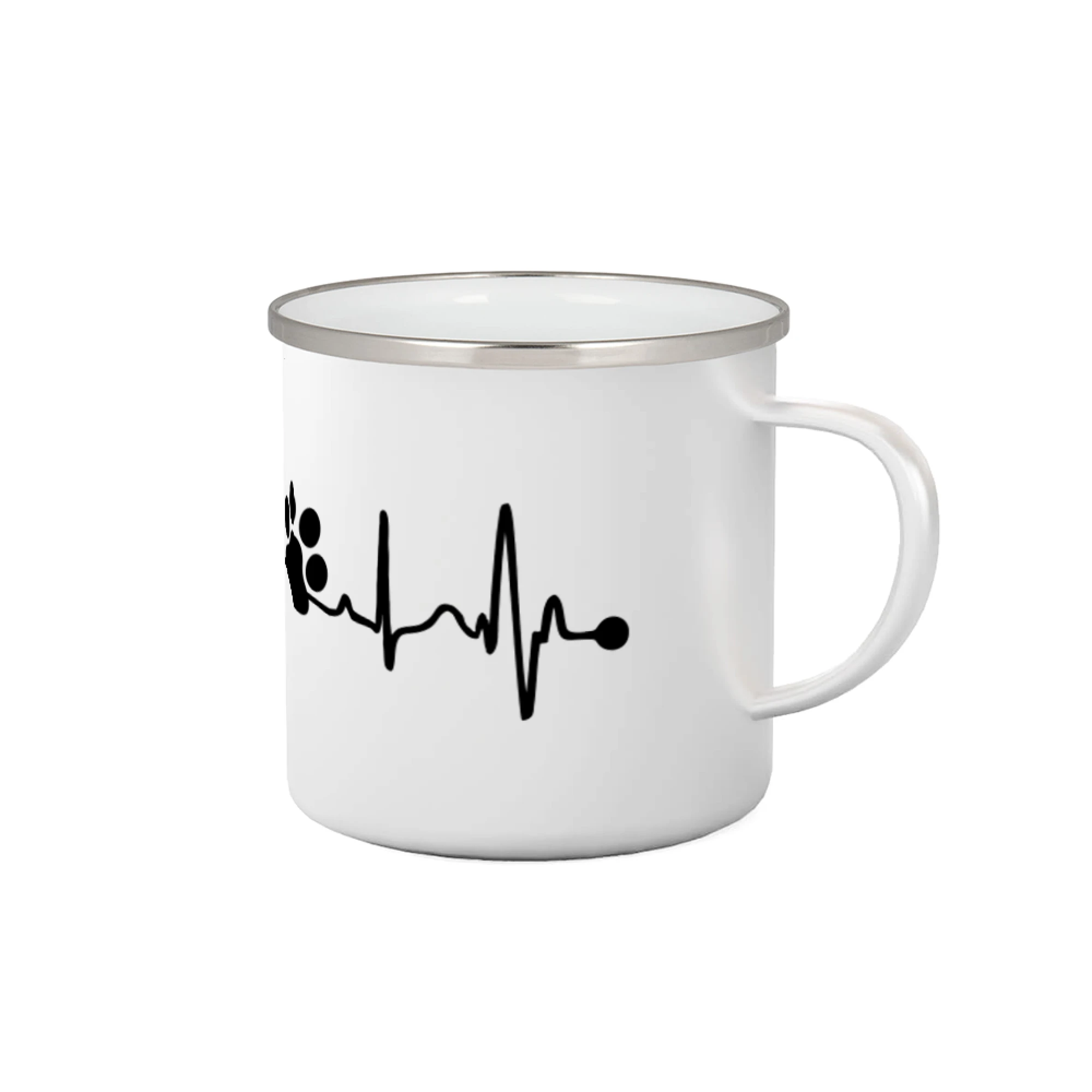 Tričká so psami - Ekg psia labka - Plecháčik