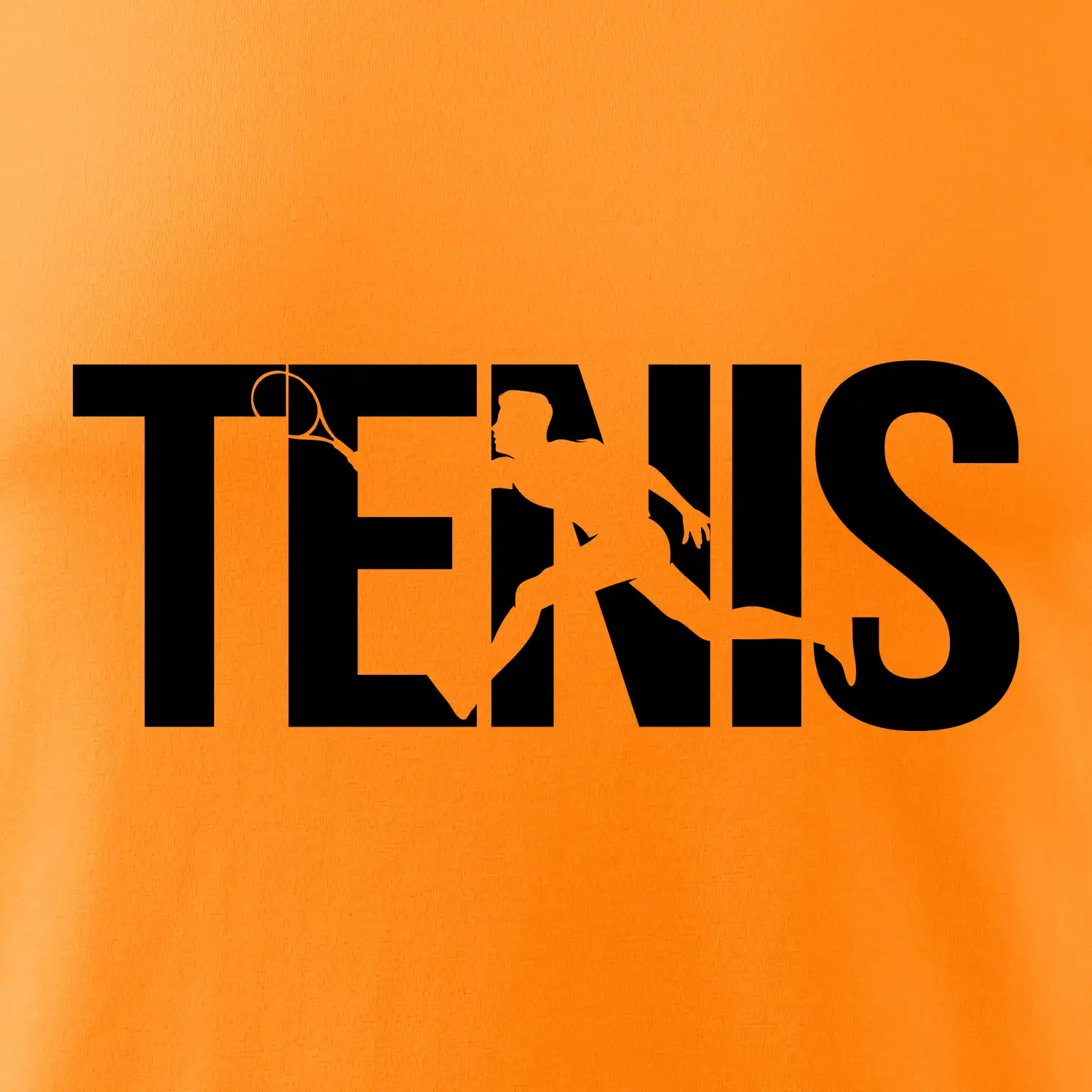 Tenis nápis silueta