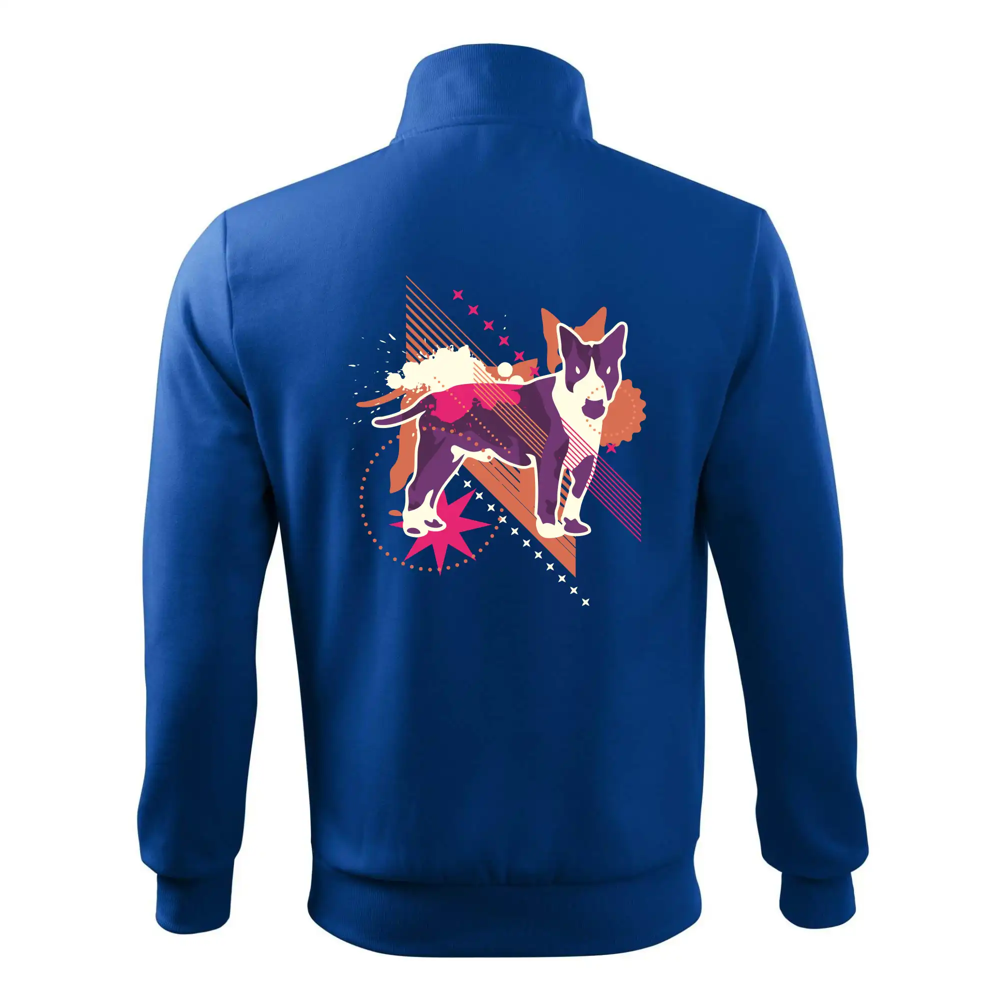 Pes abstrakce fialový