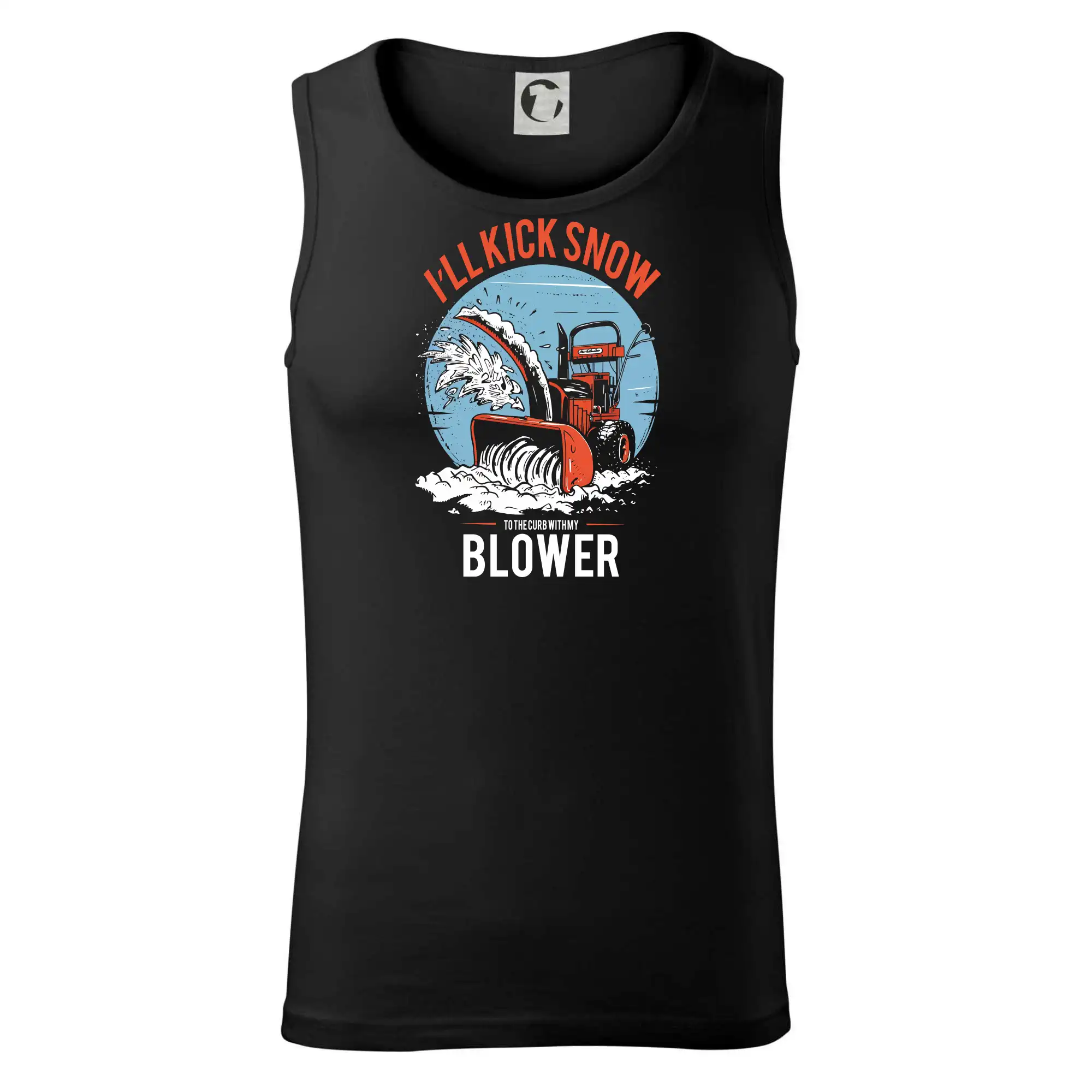 Kick snow blower