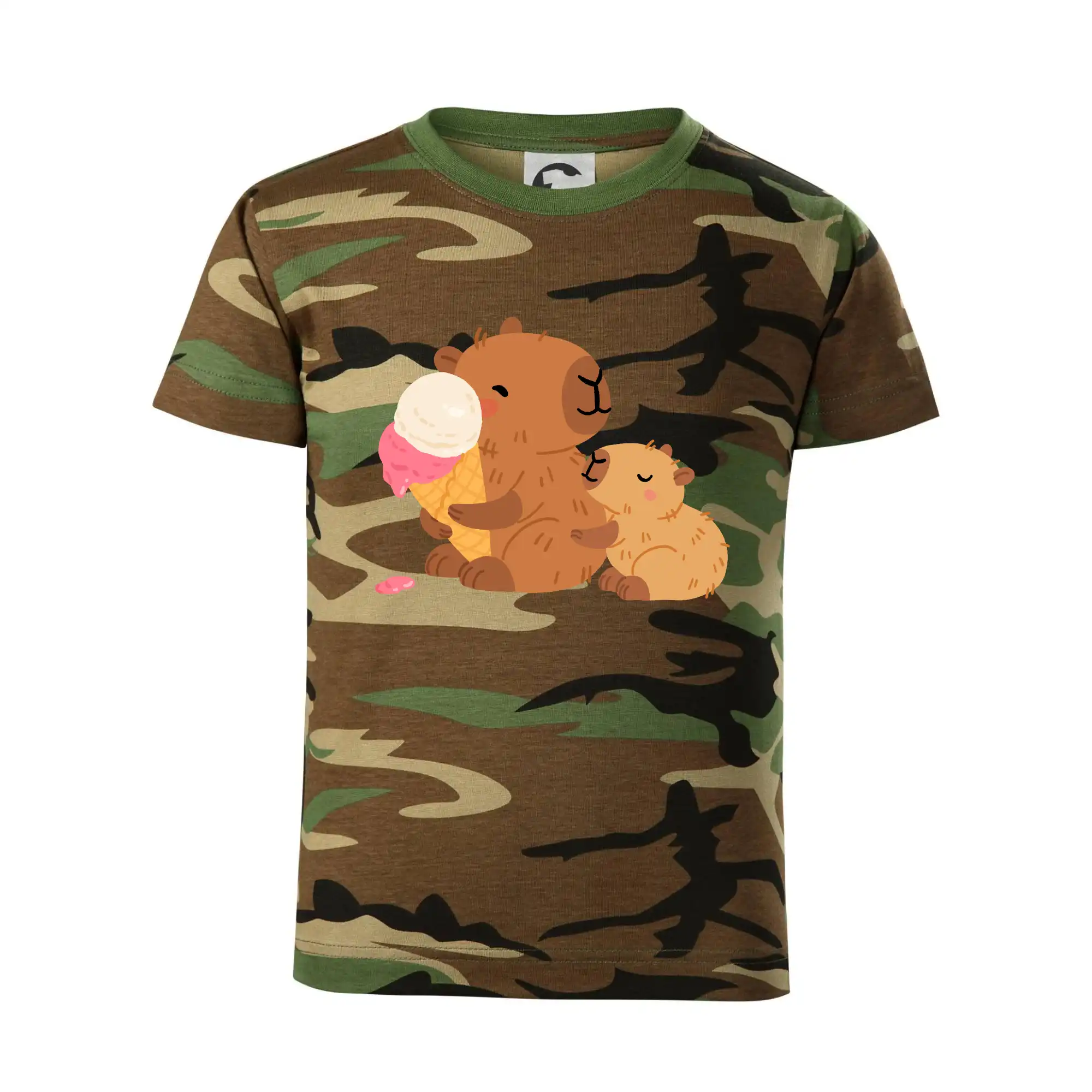 Kapybara se zmrzlinou