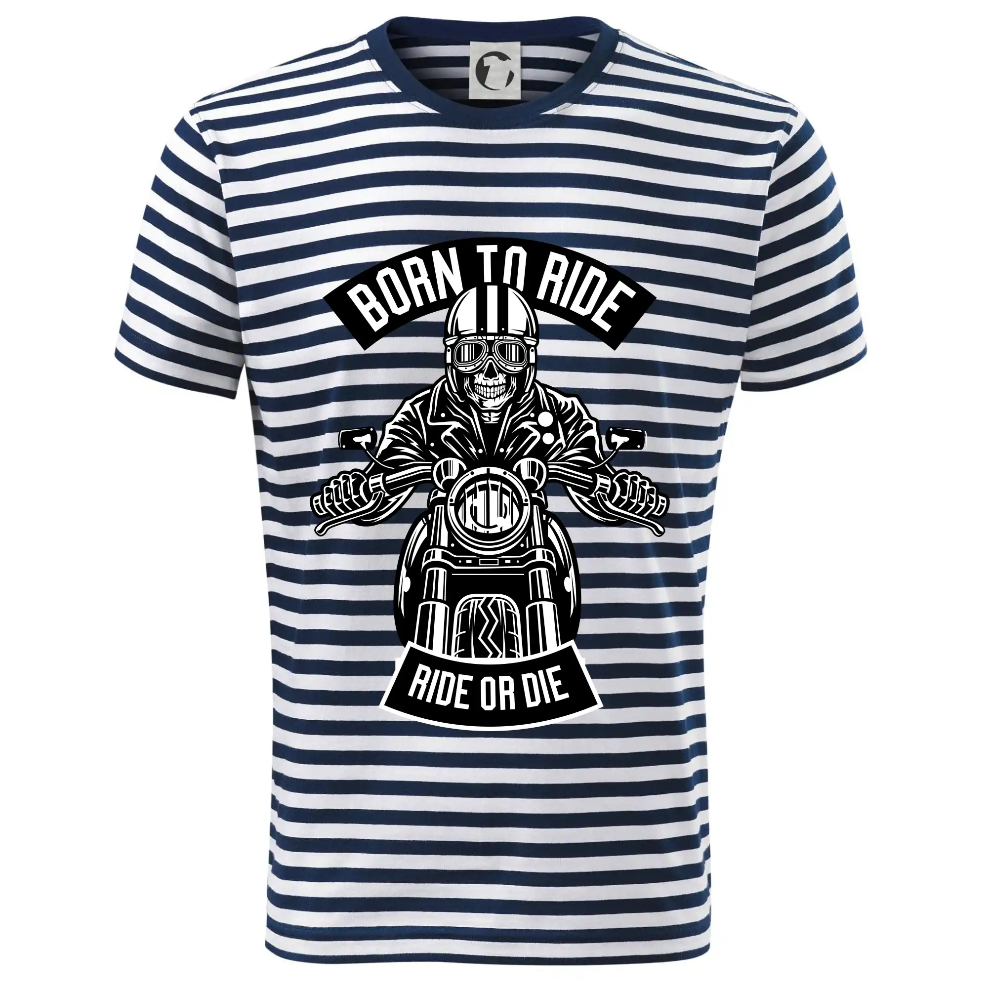 Tričká a mikiny s potlačou motoriek – pre pravých motorkárov - Lebka ride or die - Dětské triko na vodu