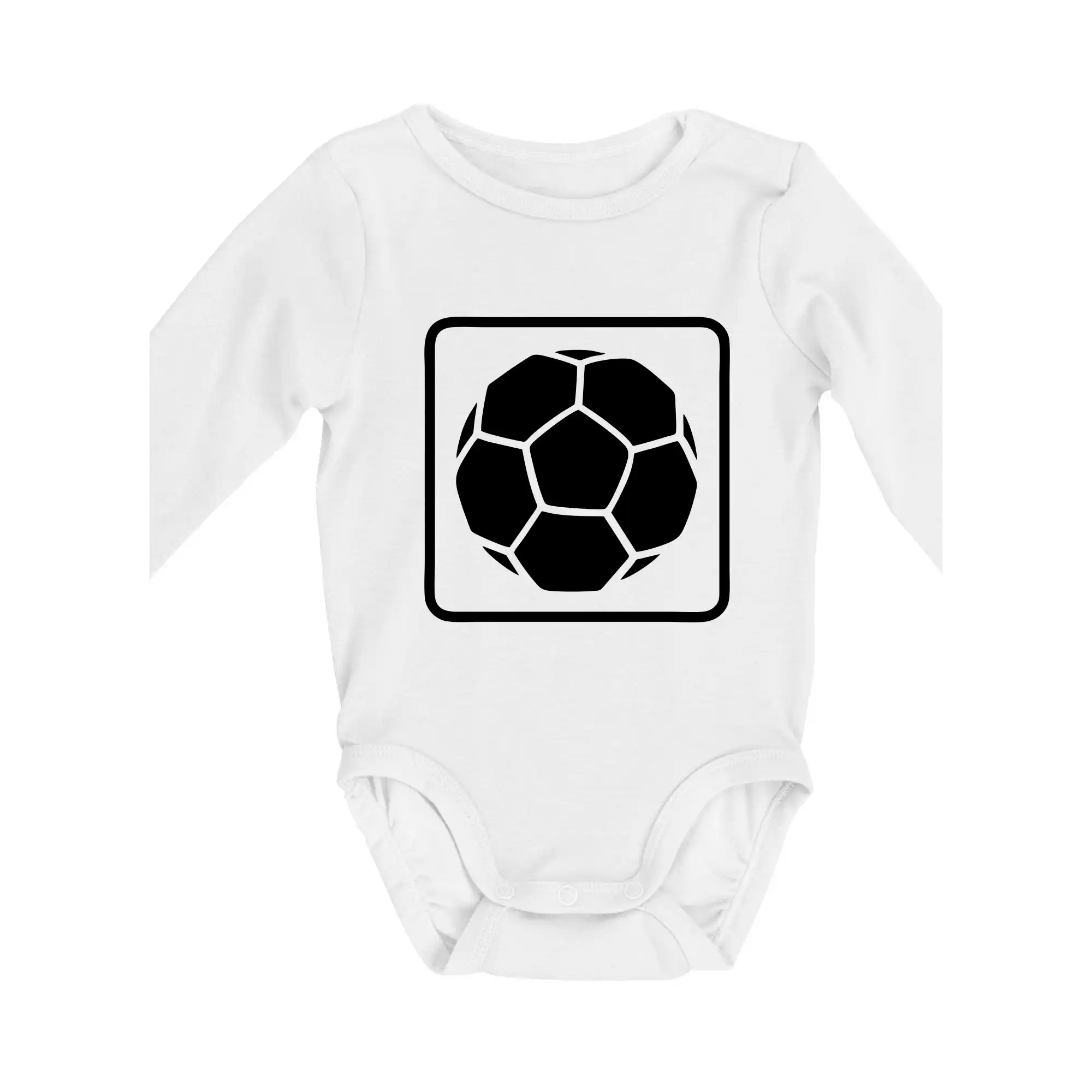 Tričká pre futbalistov - Fotbalová lopta emblem - Body dojčenské s dlhým rukávom