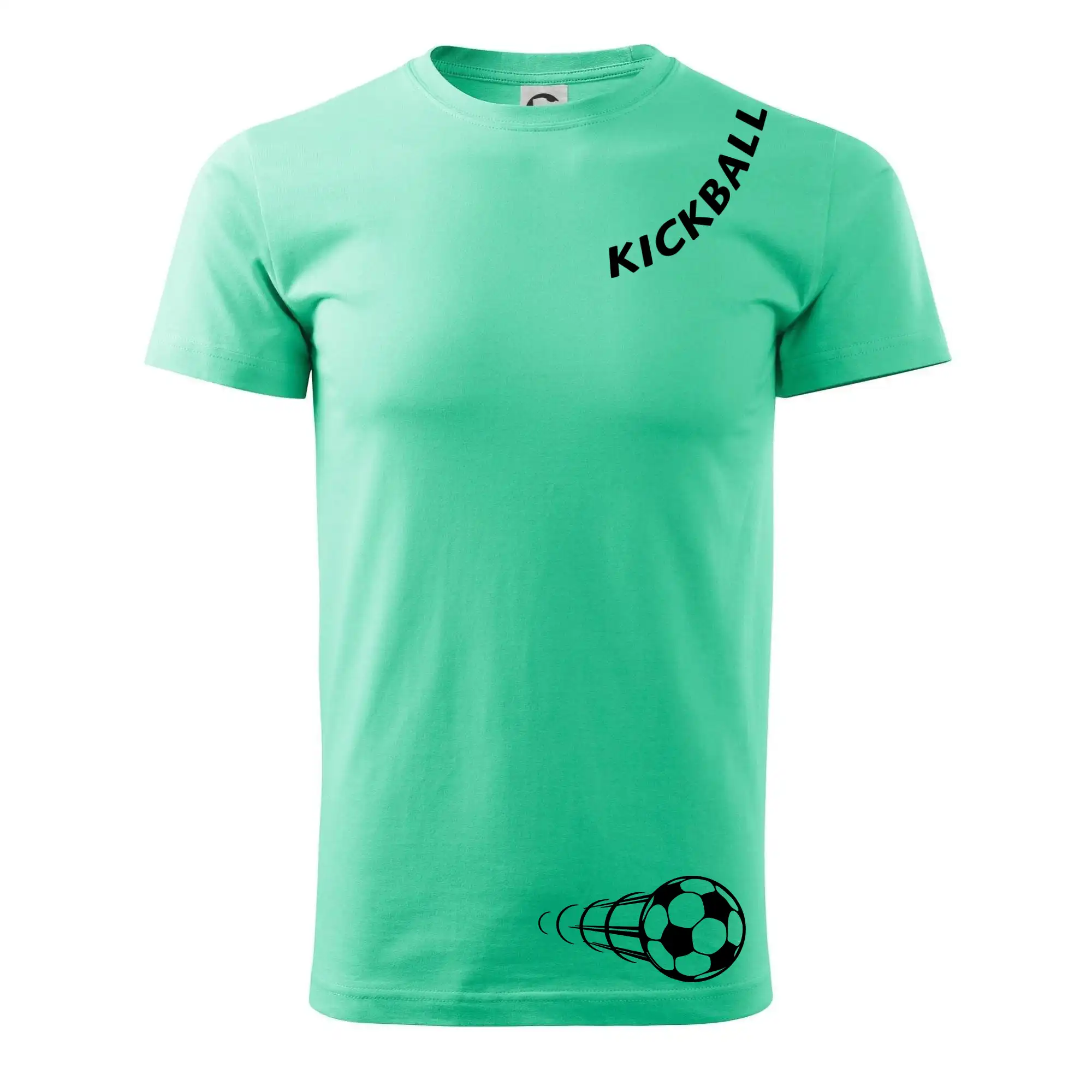 Tričká na nohejbal - Kickball nápis šikmo - Pánske tričko nižšej gramáže