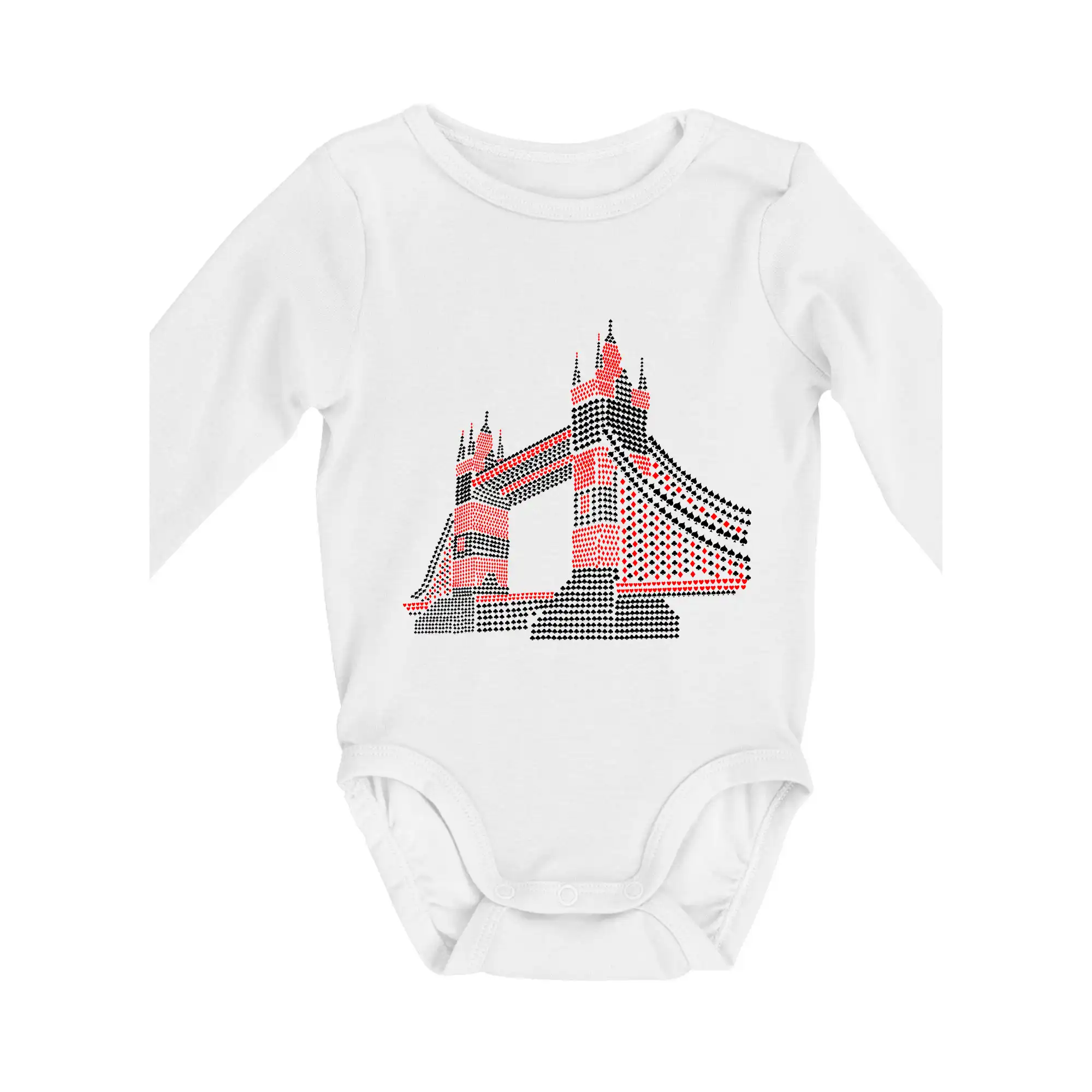 Ostatné mestá / miesta - Tower bridge symboly - Body dojčenské s dlhým rukávom