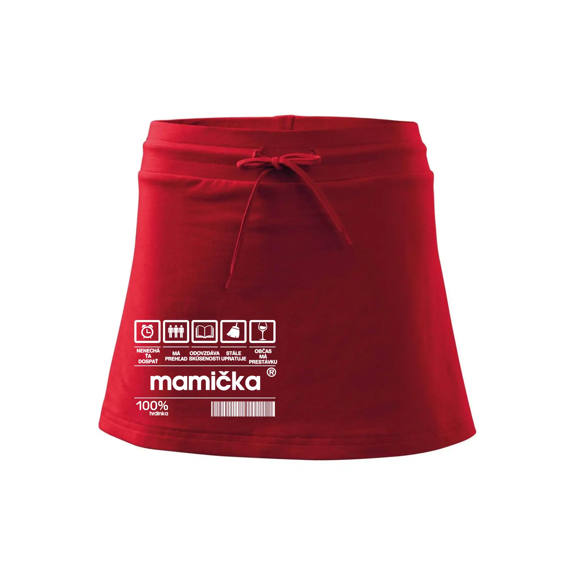 Tričká a mikiny pre mamičky - Čiarový kód - Mamička - Športová sukne - two in one
