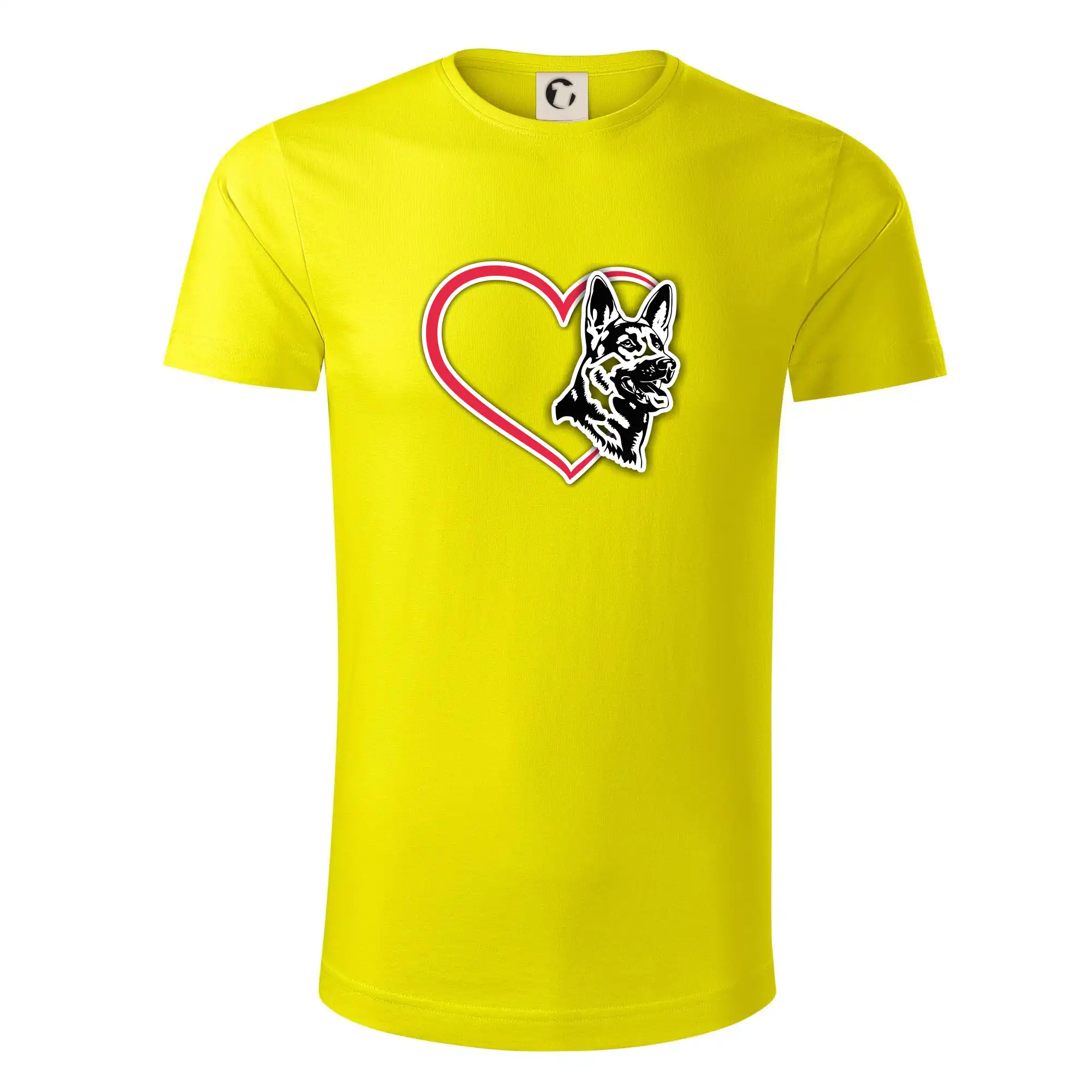 Nemecký ovčiak - Nemecký ovčiak v srdci - Tričko z organickej bavlny