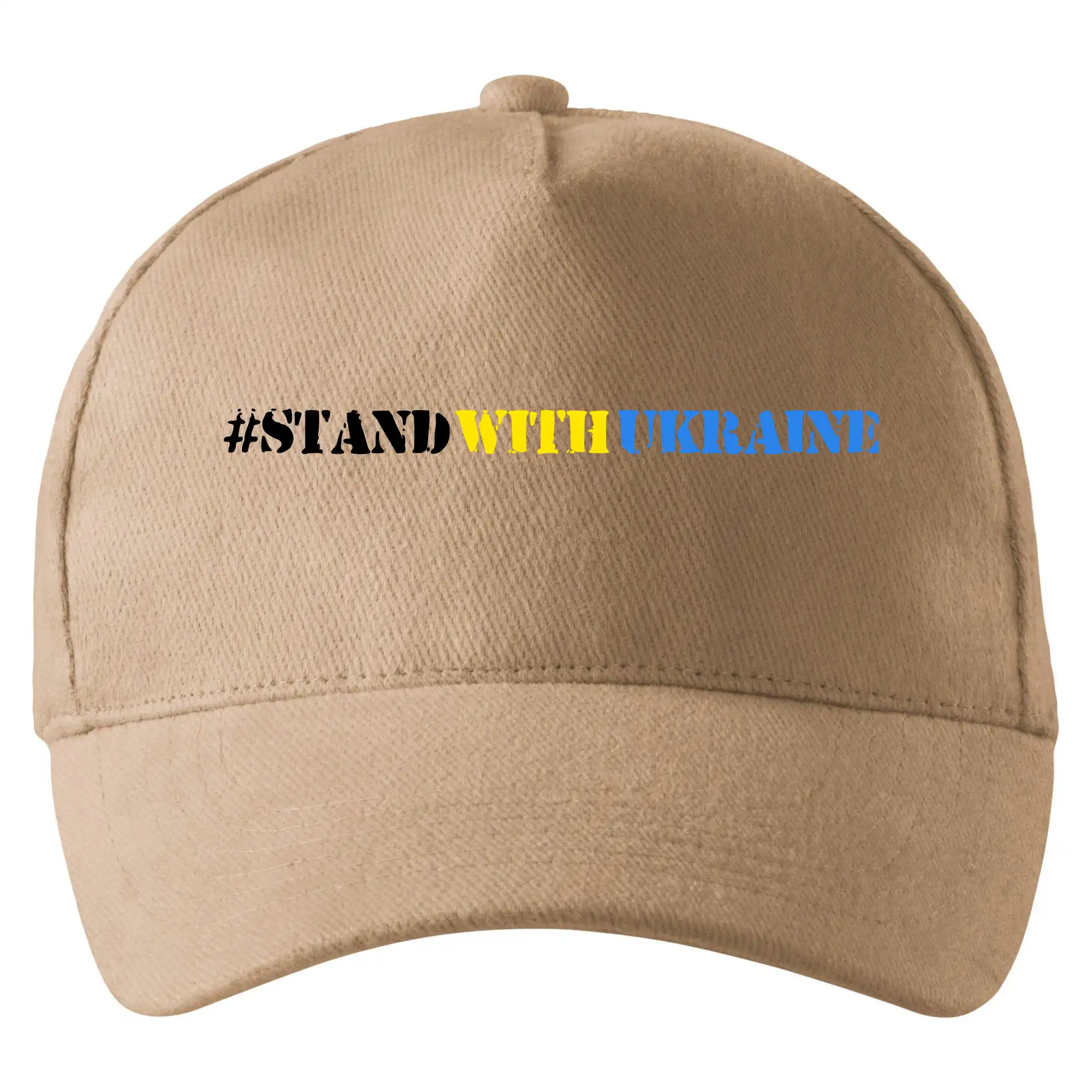 Tričká s vlajkou ukrajiny - #StandWithUkraine - Šiltovka so zahnutým šiltom a mosaznou sponou