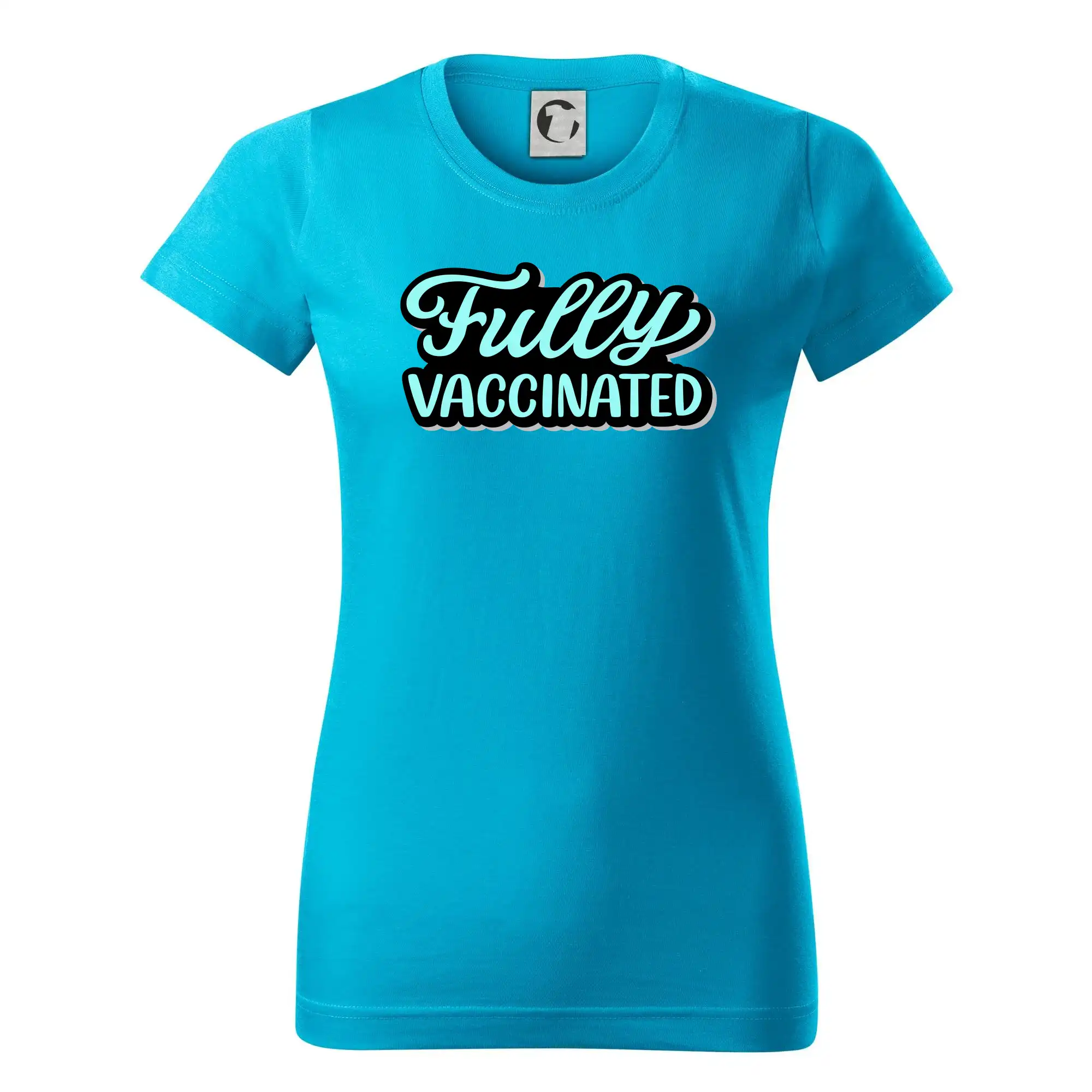 Fully vaccinated - Dámske tričko basic - ľahko voľnejšie a dlhšie