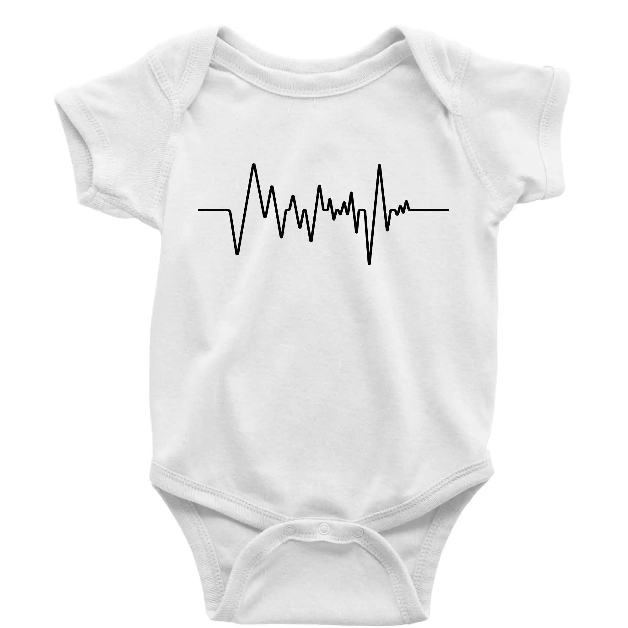 Grafické tričká - Ekg samostatné - Body dojčenské s krátkym rukávom