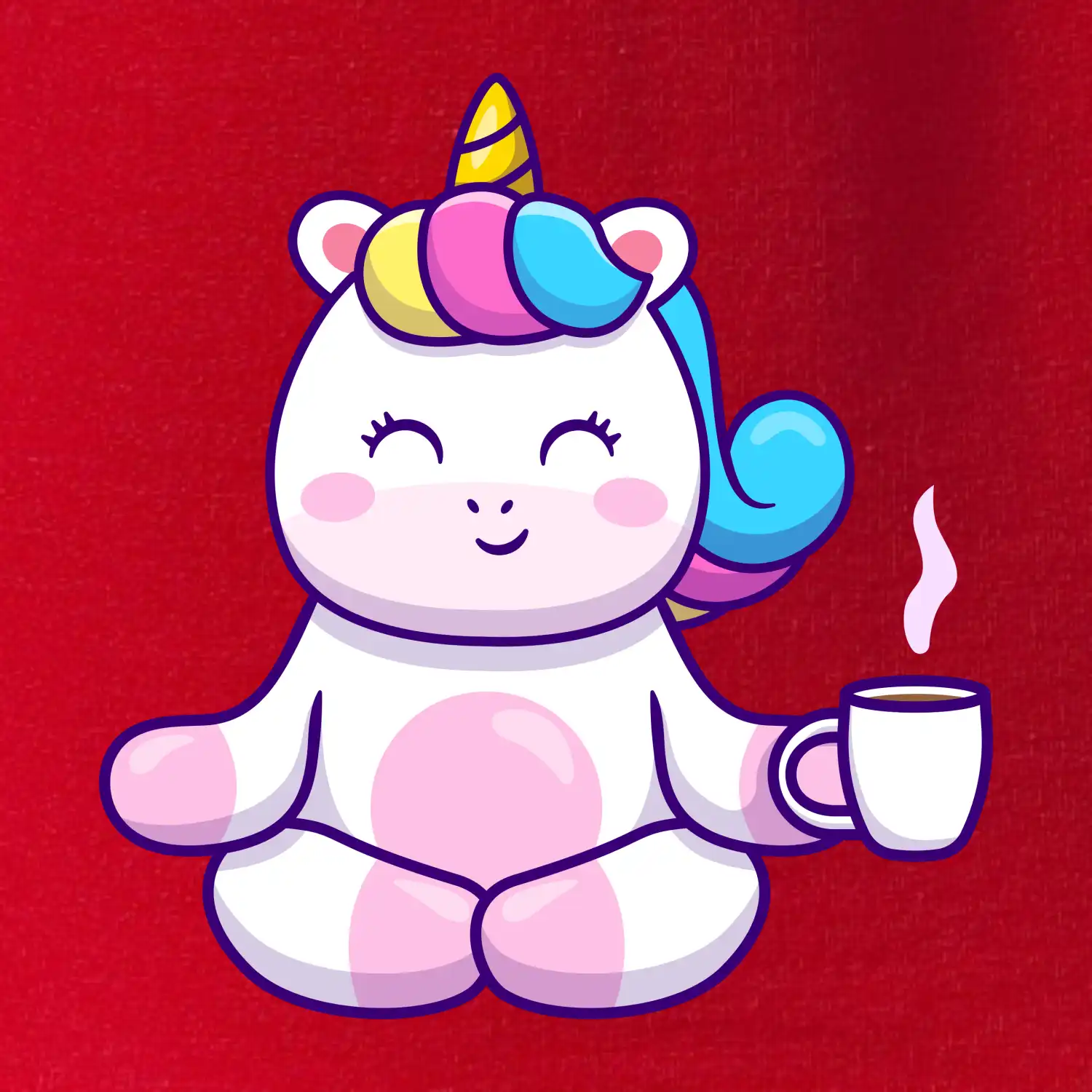 Yoga - jednorožec káva