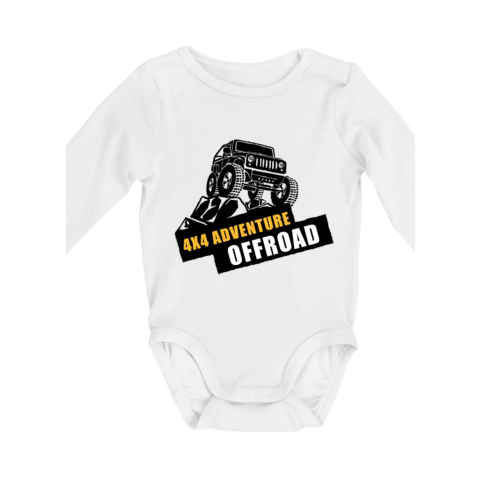 Auto tričká - 4x4 adventure offroad - Body dojčenské s dlhým rukávom