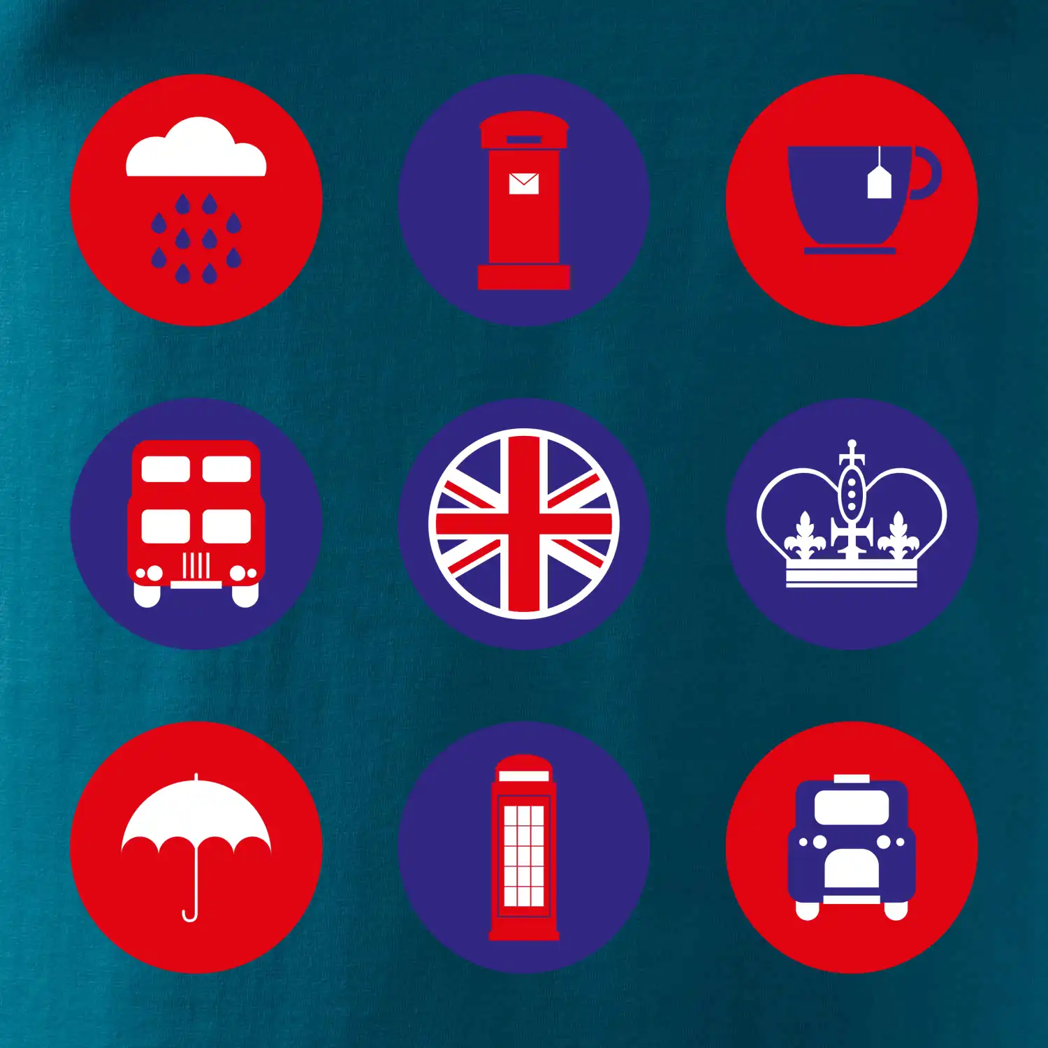 Anglie symboly v kruzích