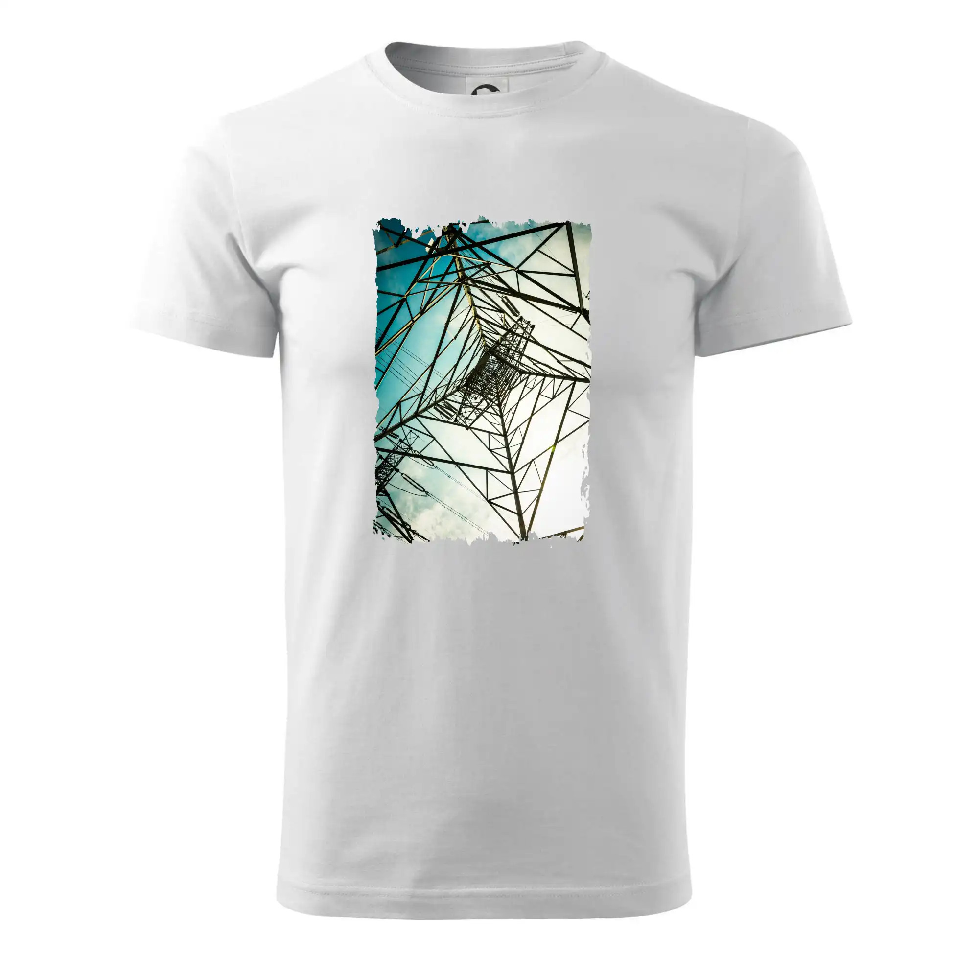 Barevné nebe - stožáry vysokého napětí