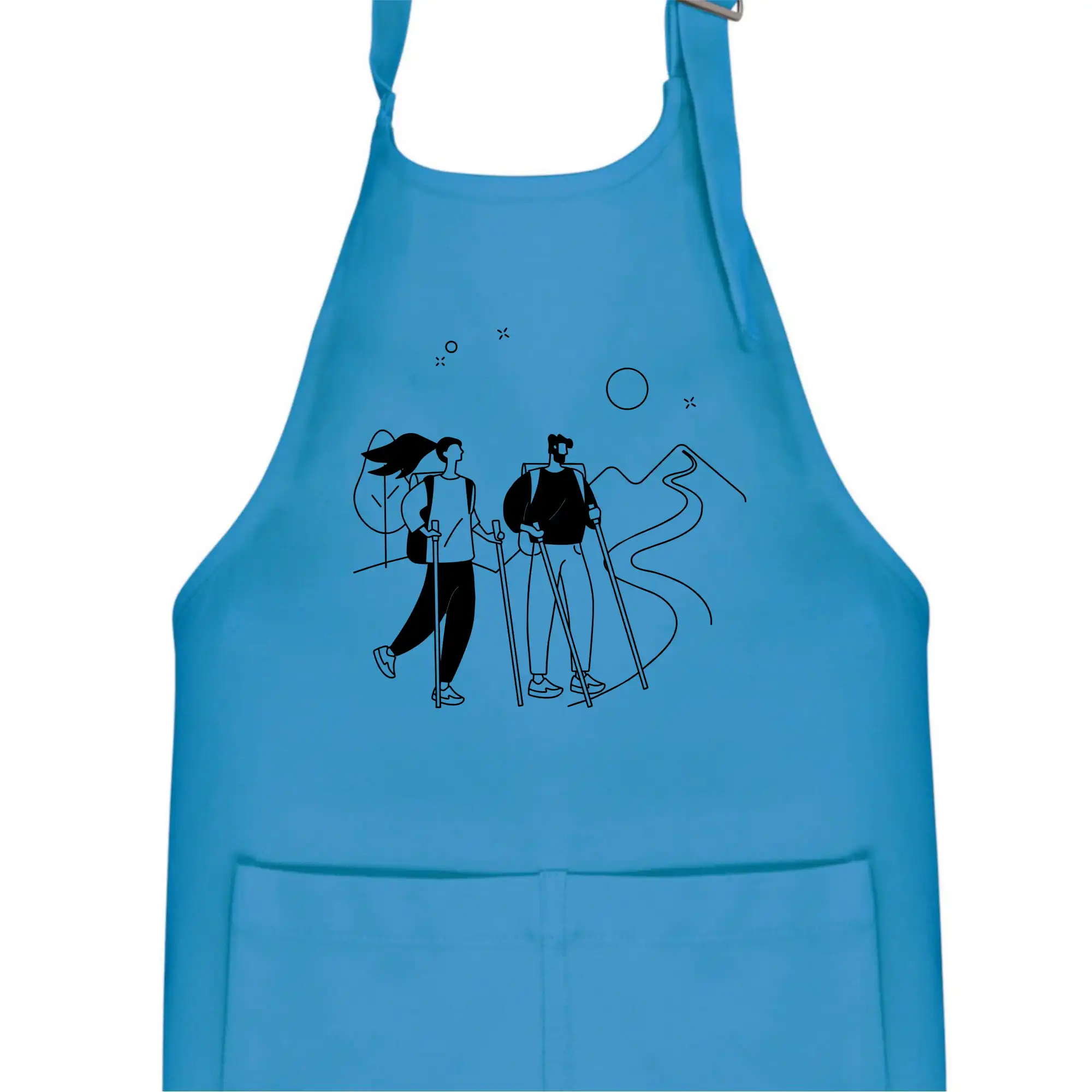 Kreslený pár na výletě