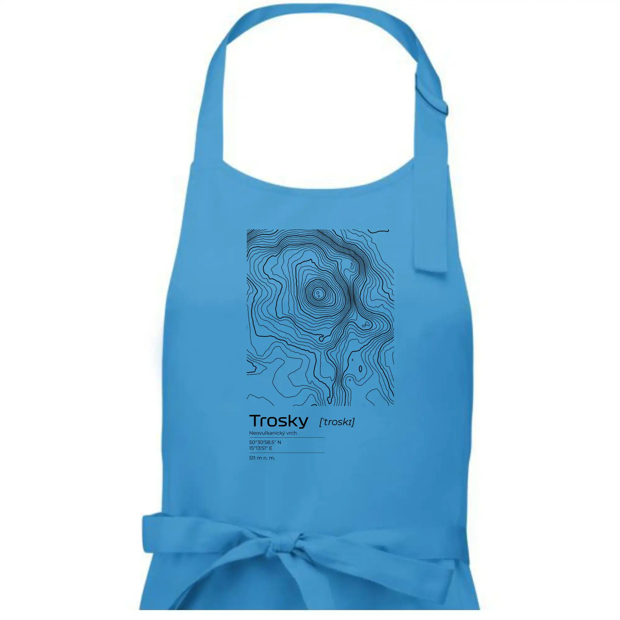 Trosky - vrstevnice v obdélníku