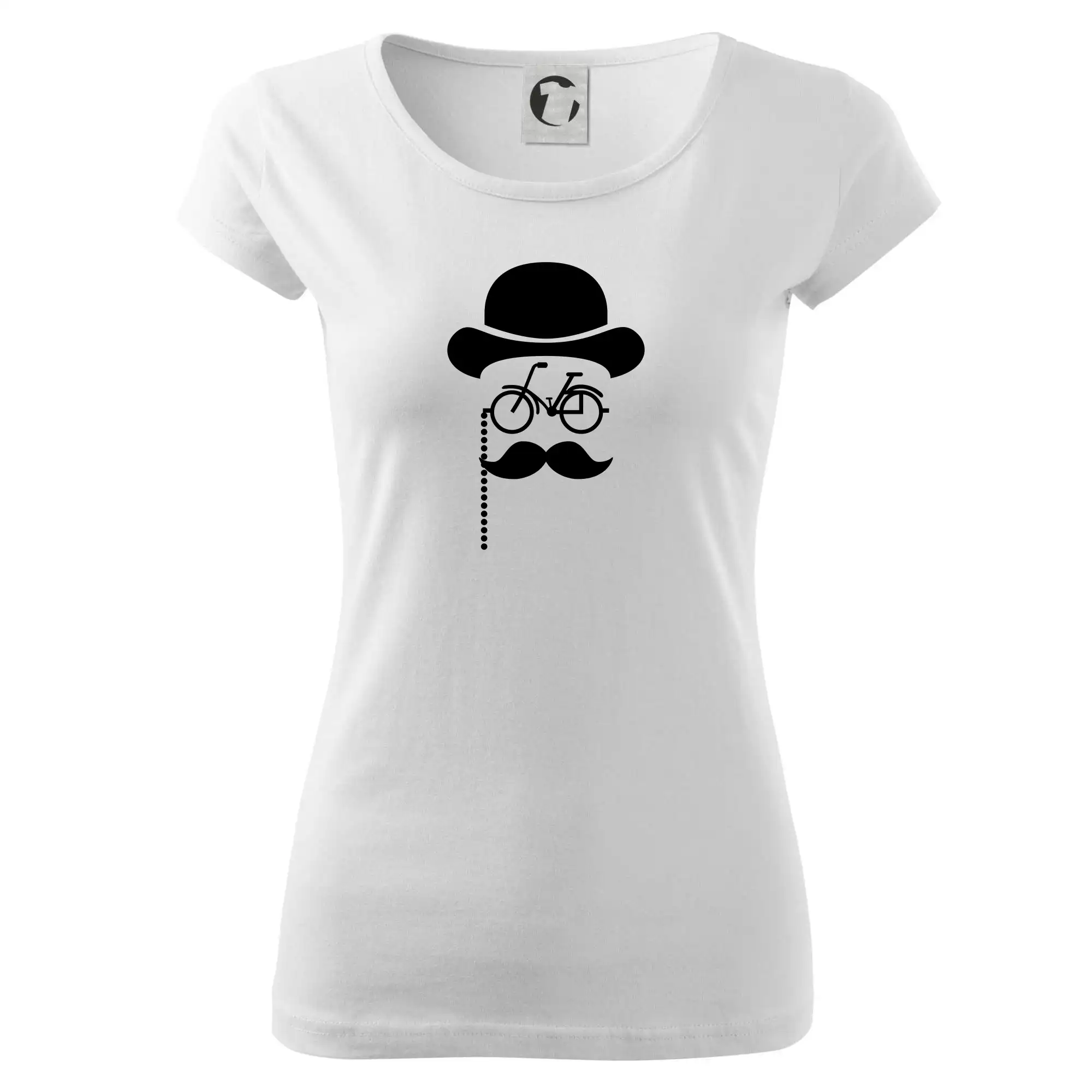 Tričká s fúzikmi - Mustache bicykel - Dámske tričko Pure