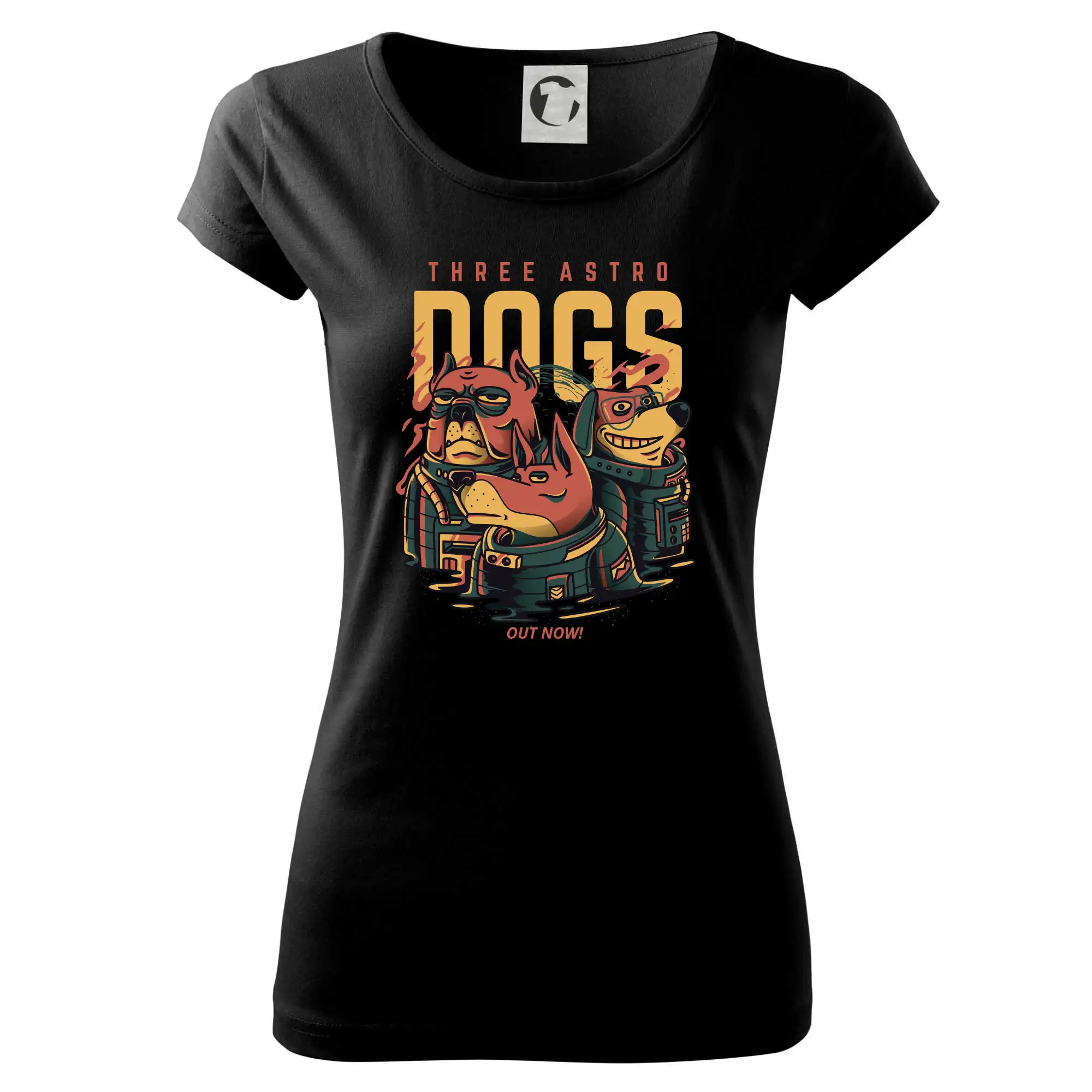 Vesmirne tričká - Astro dogs - Dámske tričko Pure