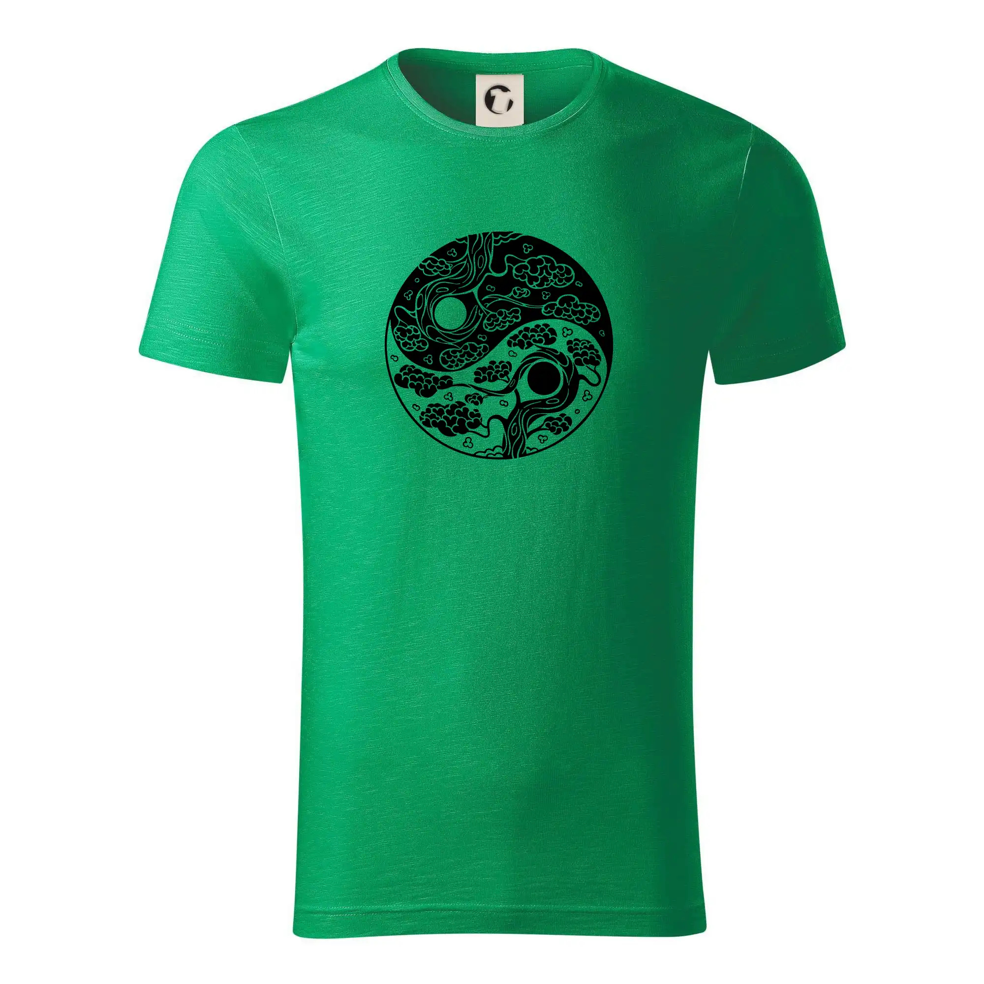 Životný štýl - Yin & Yang sakura - Tričko z organickej bavlny