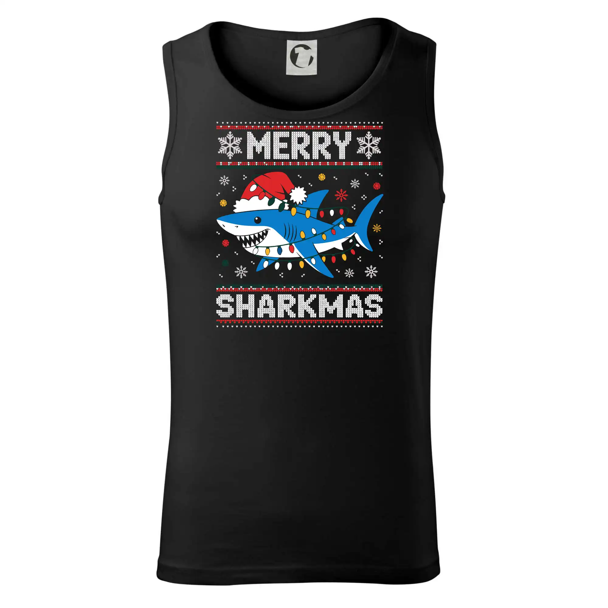 Vianočné tričká - Merry Sharkmas - Tielko pánske Core