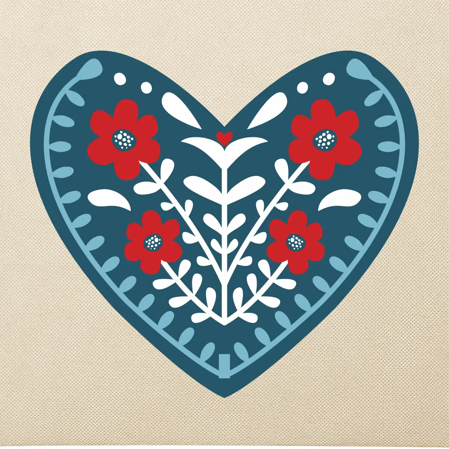 Folklor - srdce modré plné