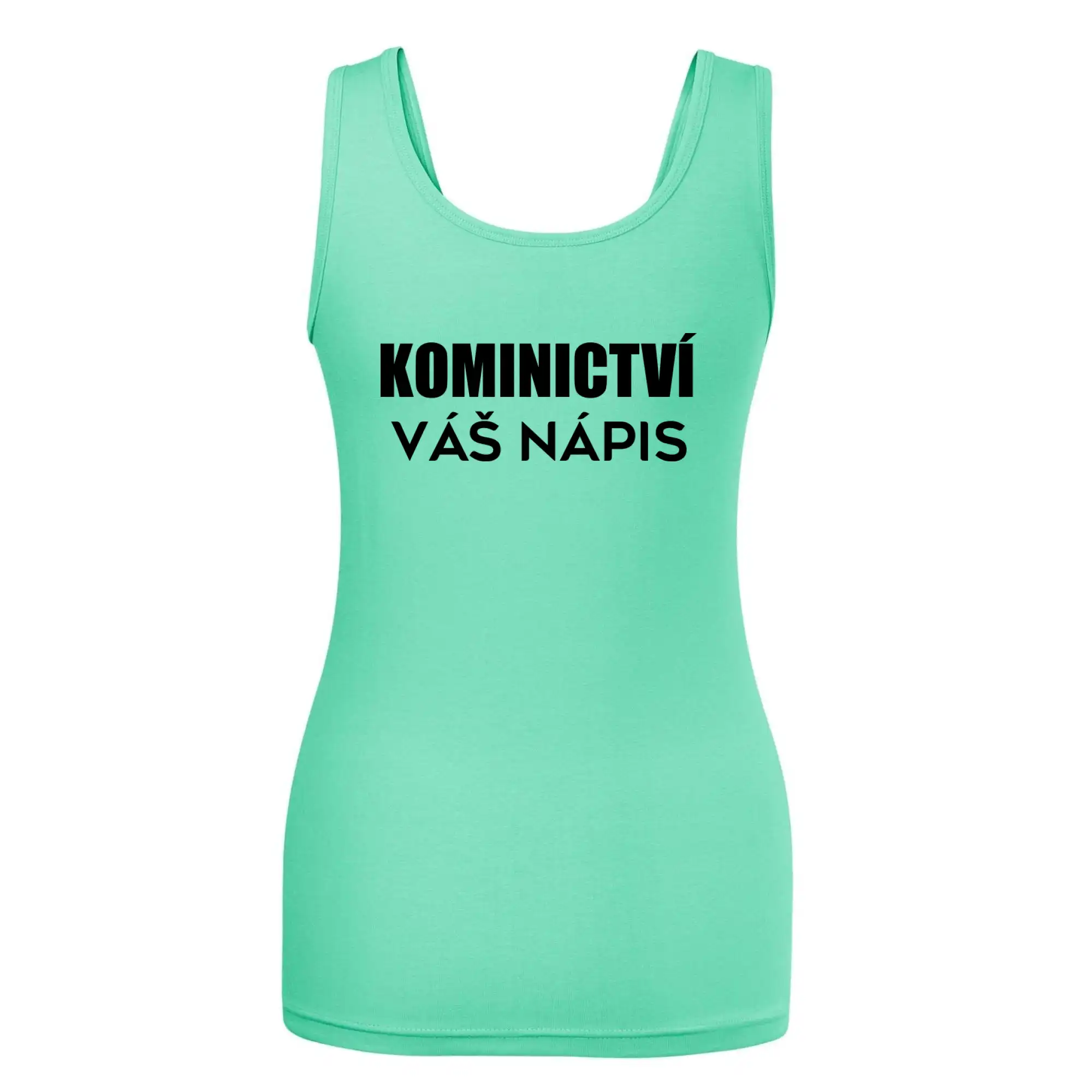 Kominík logo + nápis na zádech