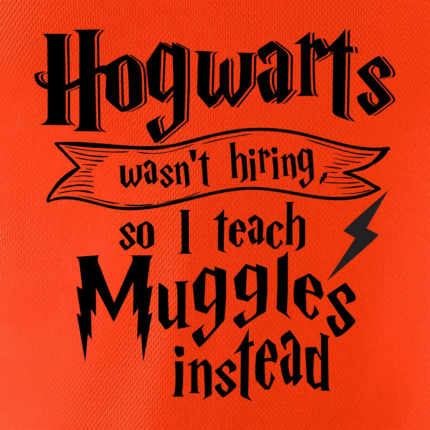 Harry - Hogwarts wasn’t hiring, so I teach Muggles instead