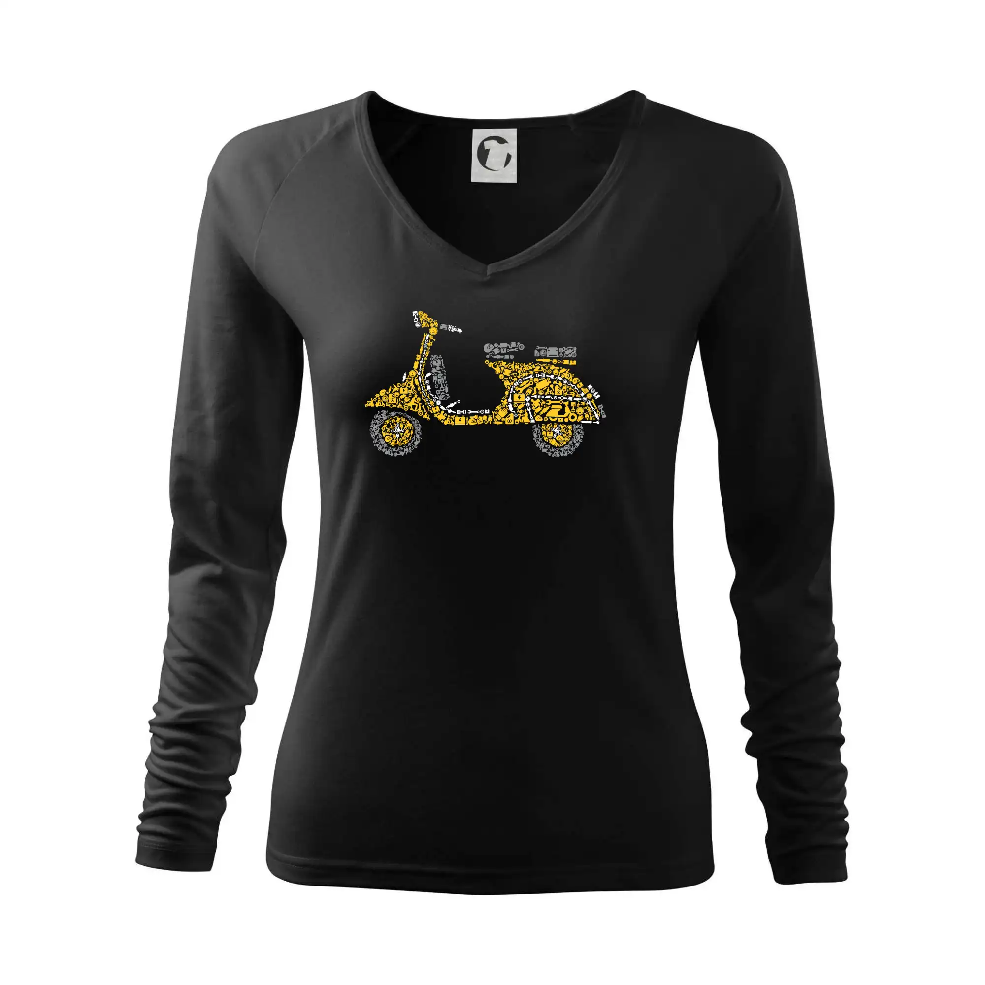 Tričko sa skútrom - Scooter icons - Tričko dámske Elegance