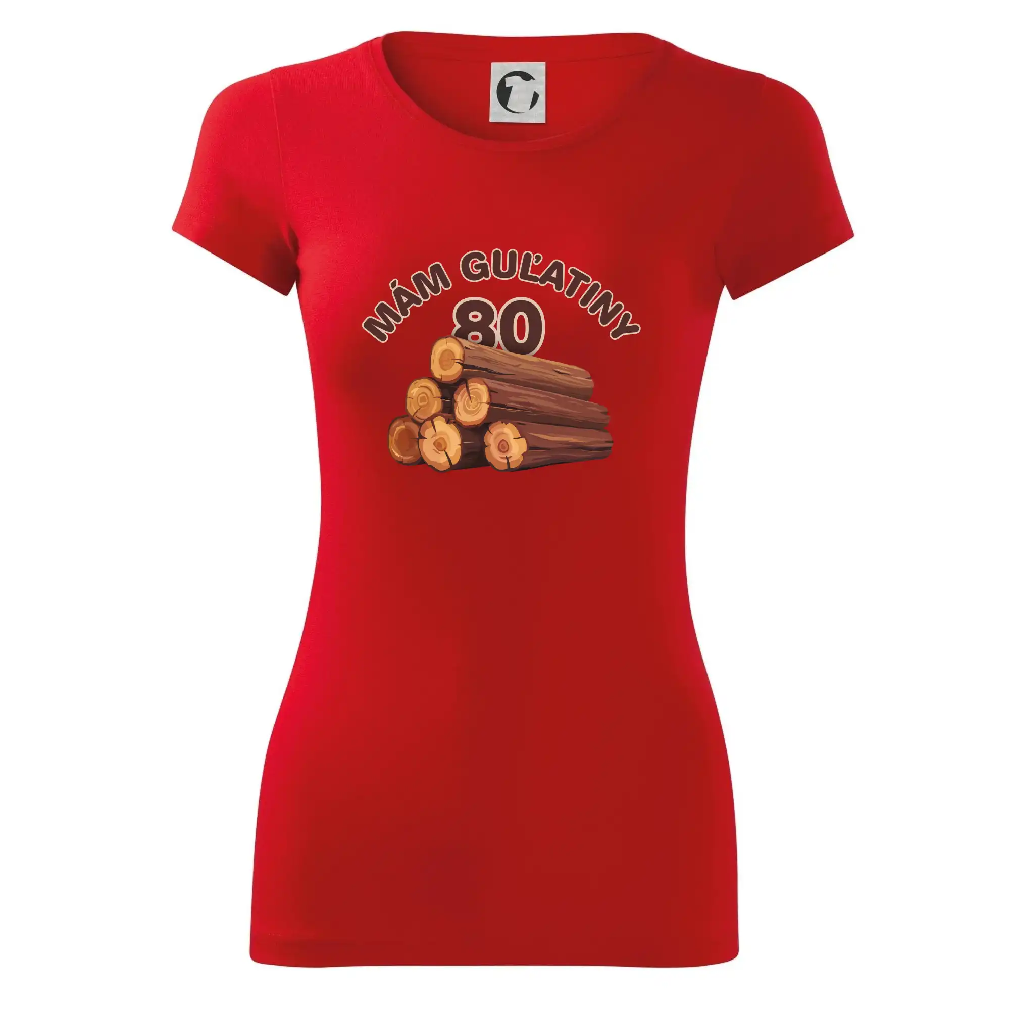 Narodeninové tričká - Mám guľatiny 80 - Dámske tričko Glance - Priliehavejší strih