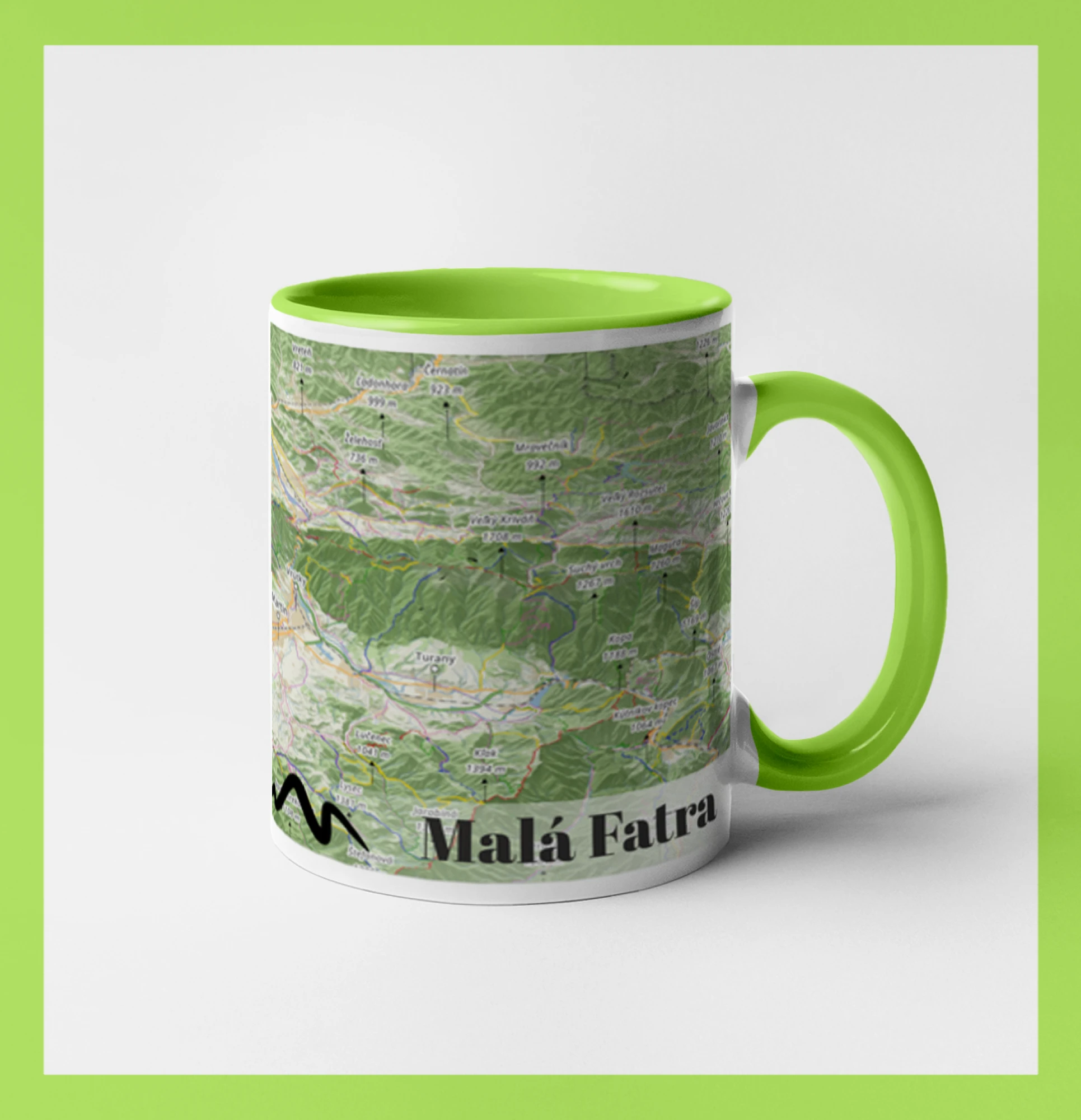 Hrnček mapa Malá Fatra Hrnček mapa Malá Fatra