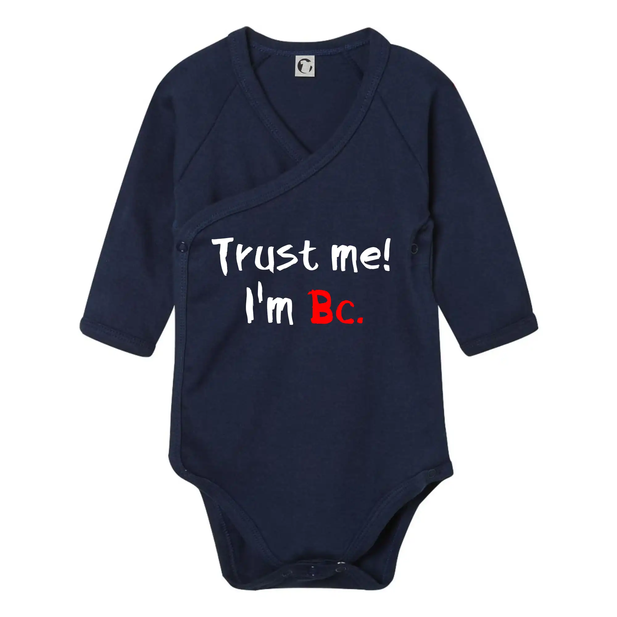 Tričká na ukončenie štúdia - Trust me I´m  Bc. / Ver mi som Bc. - Body zavinovacie s dlhým rukávom