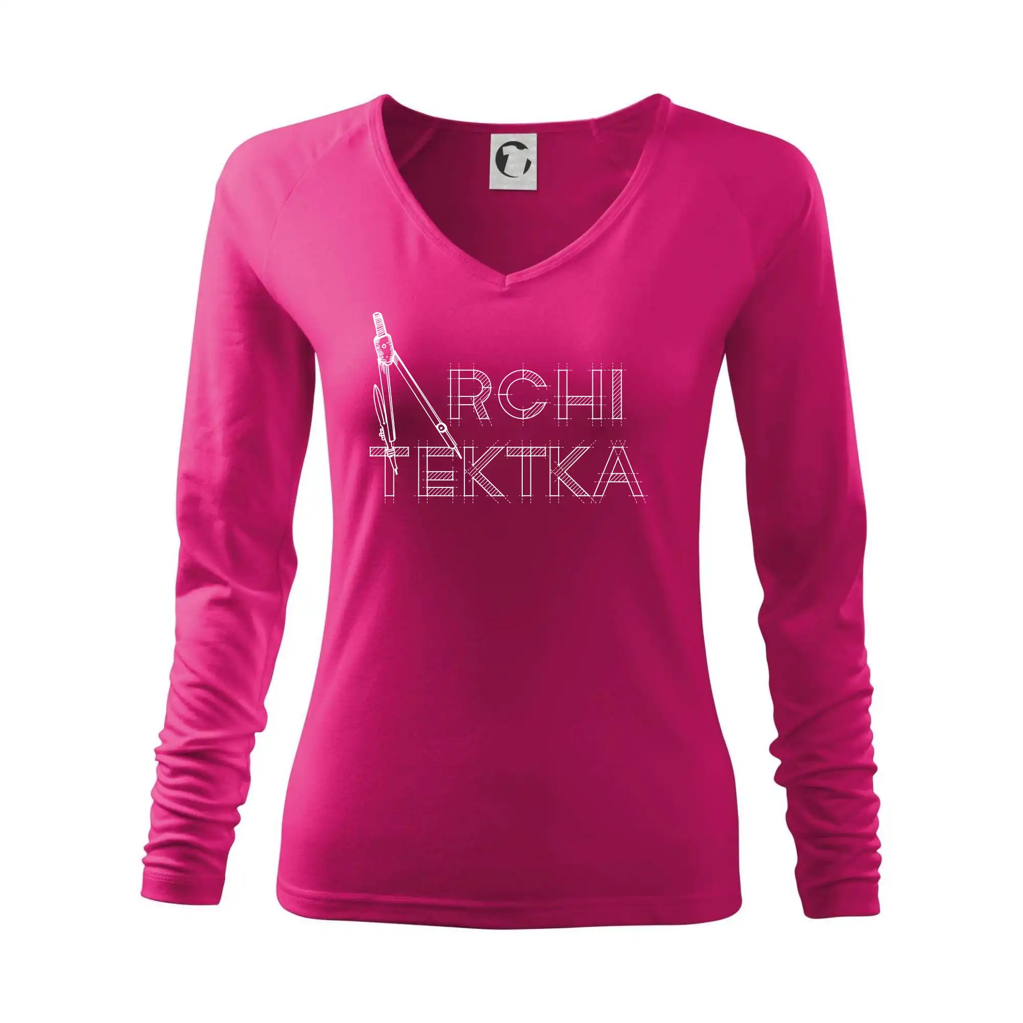 Vtipné tričká do práce - Architektka - výkres - Tričko dámske Elegance