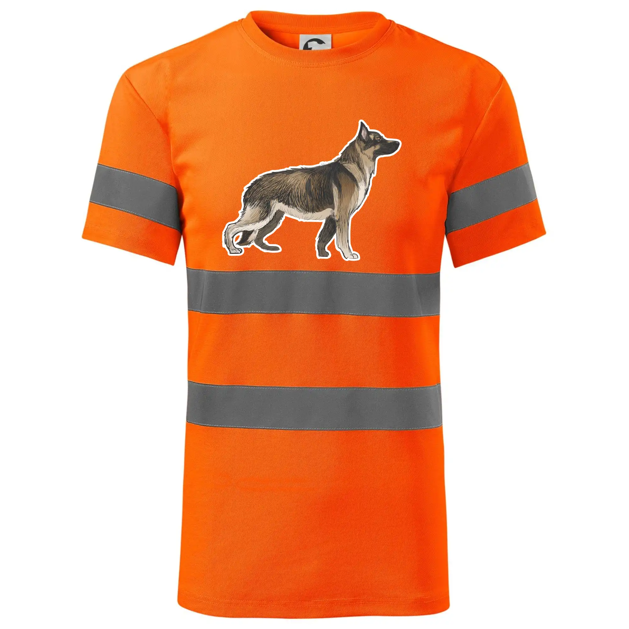 Německý ovčák - hnědý kreslený