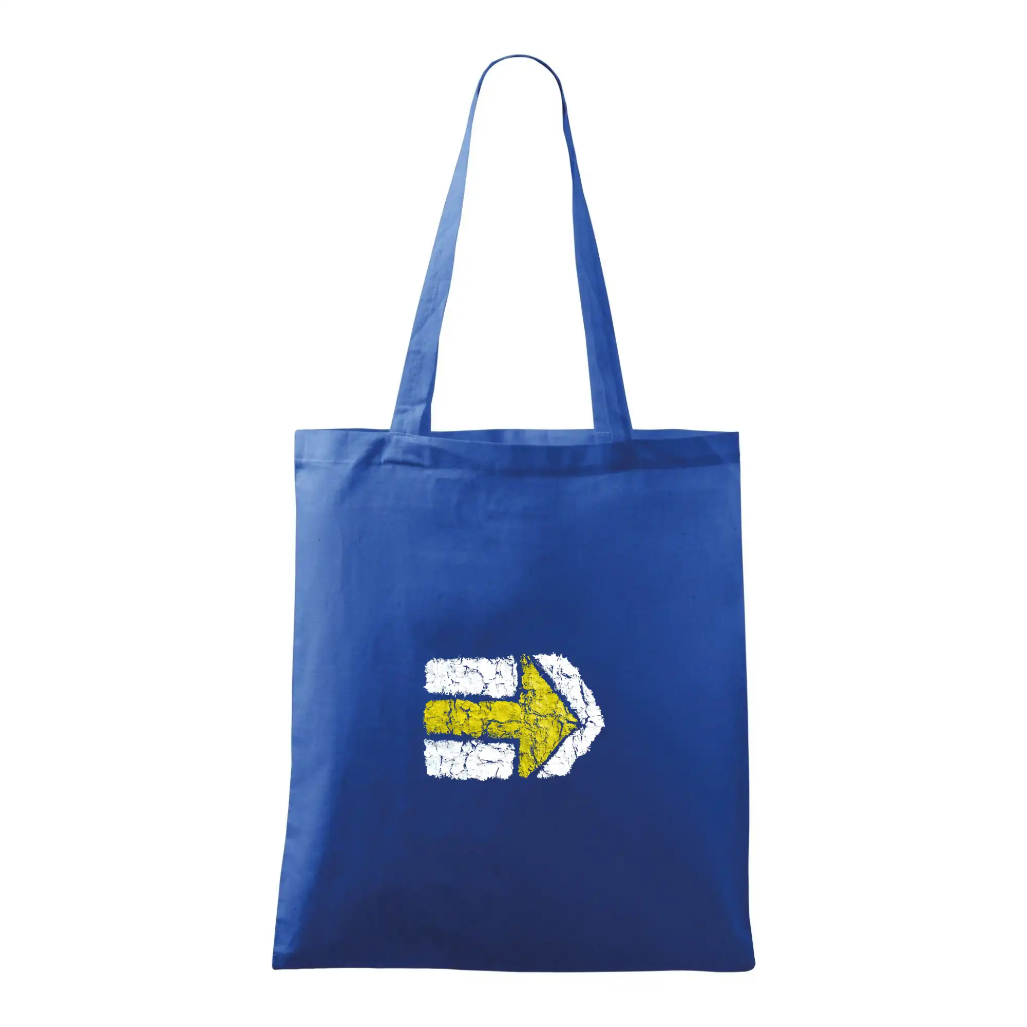 Trička na kempovanie - Párová turistická značka žlutá - Taška bavlnená