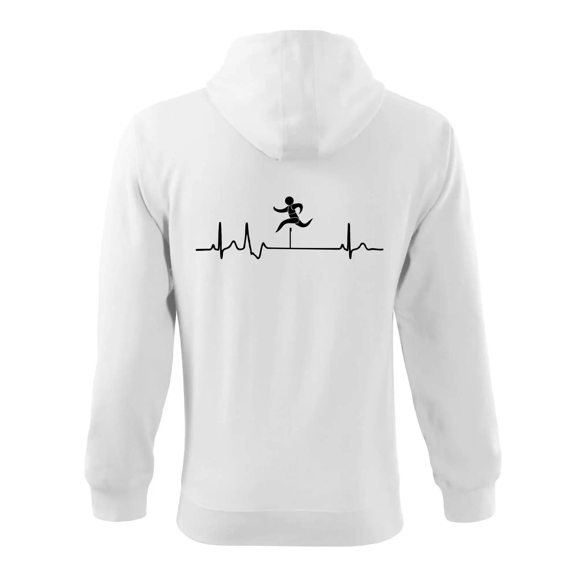 Tričká pre bežcov - EKG prekážkový beh - Mikina s kapucňou na zips trendy zipper