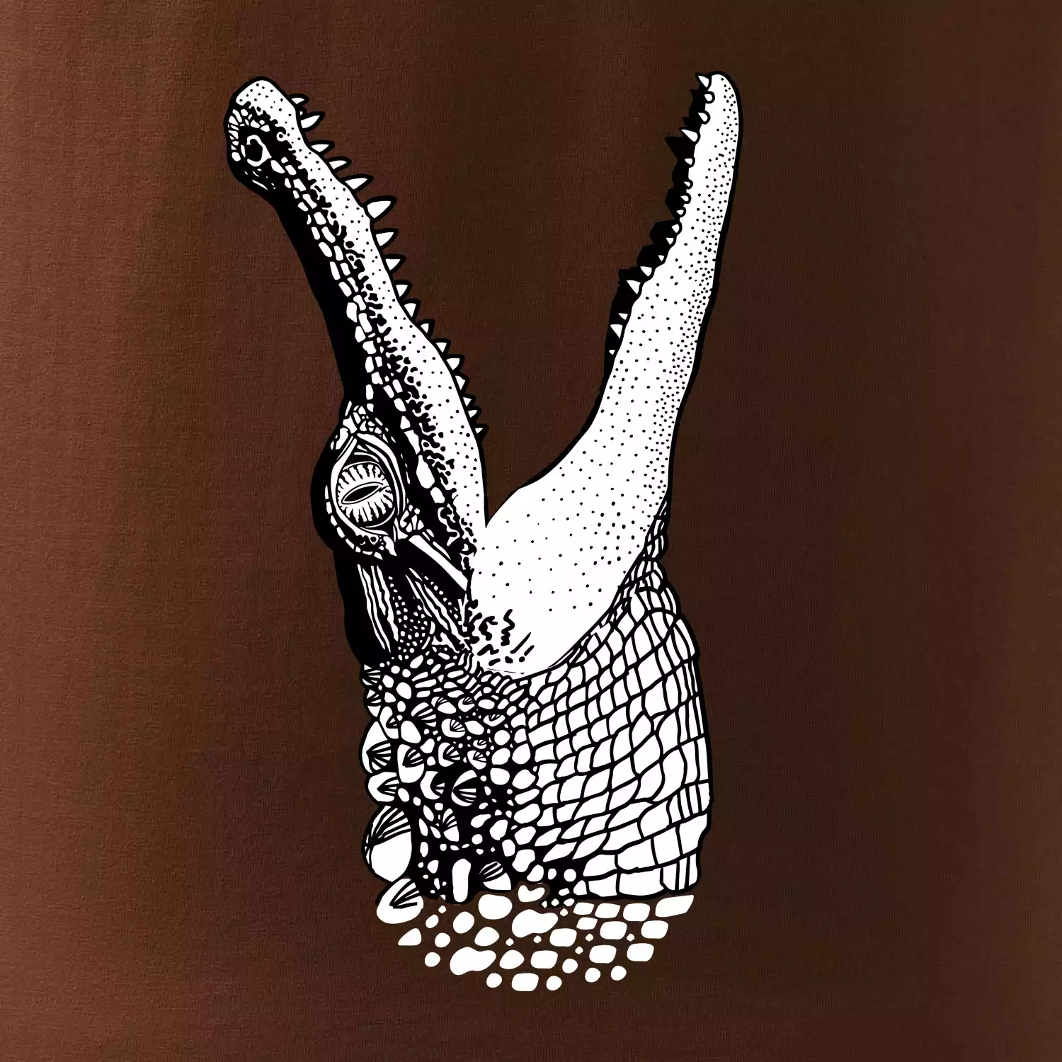 Krokodíl kreslený  (Pecka design)