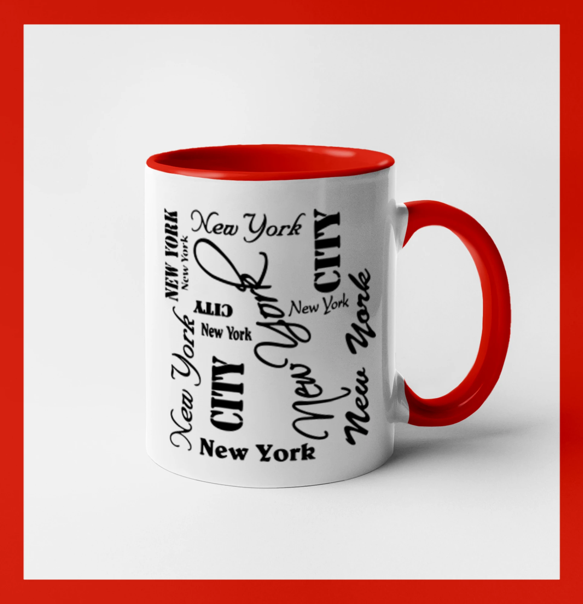 Tričká USA - New York City font - Hrnček 
