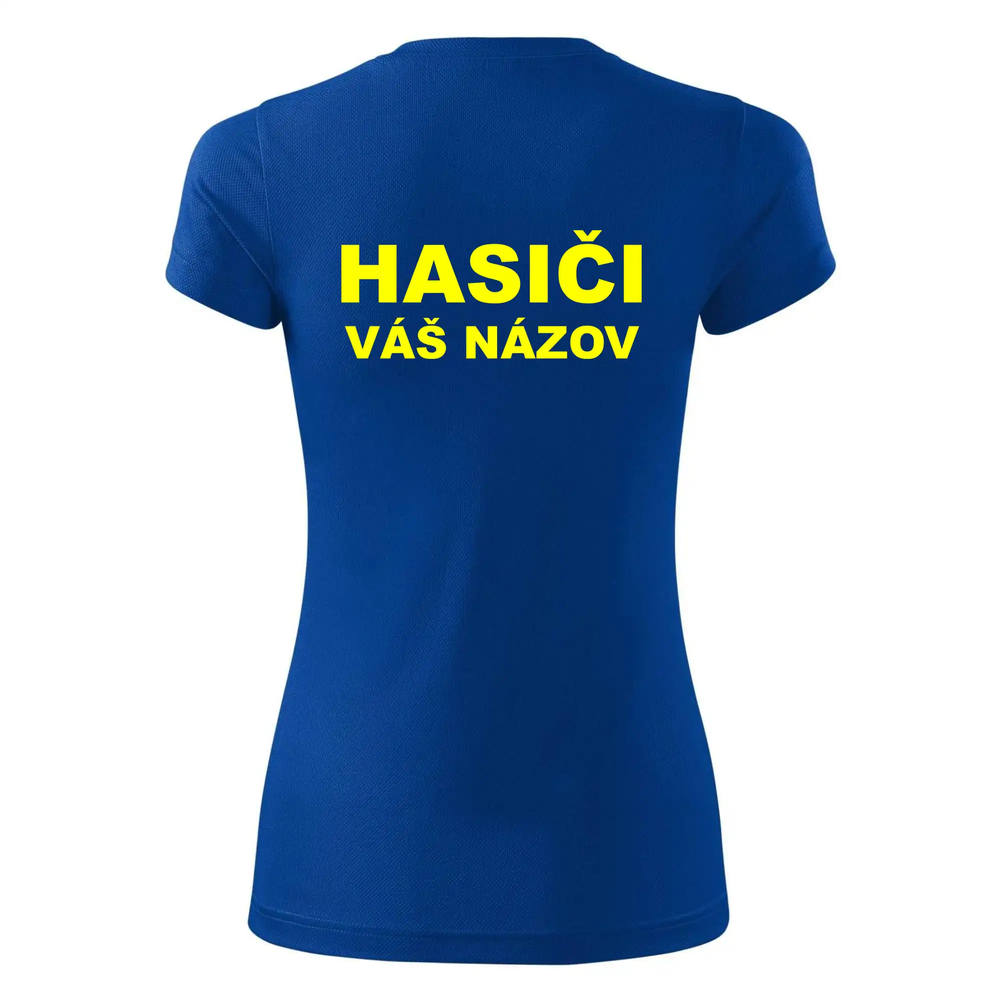 Hasiči - žltý nápis - váš názov zboru