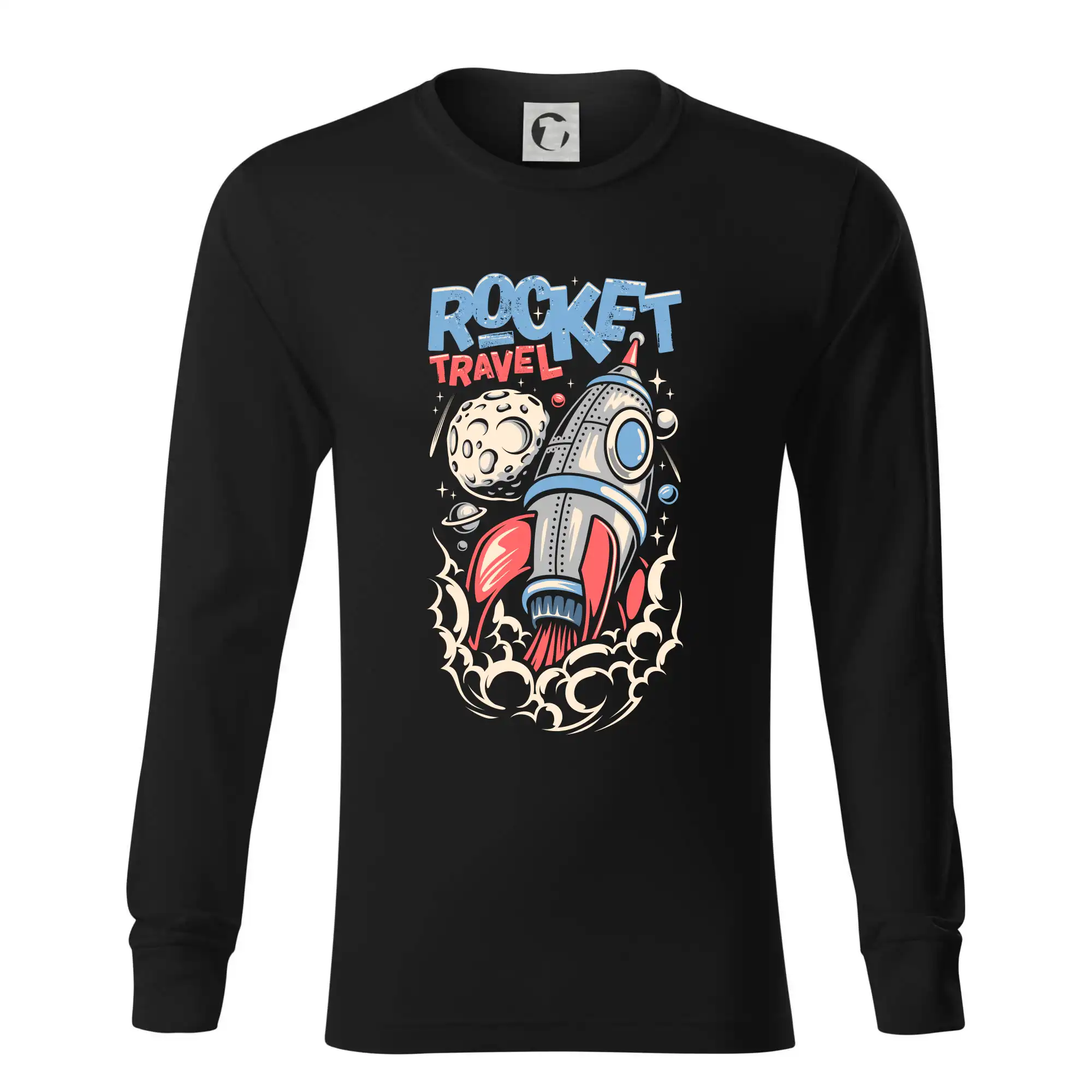Vesmirne tričká - Rocket travel - Tričko s dlhým rukávom LS R05