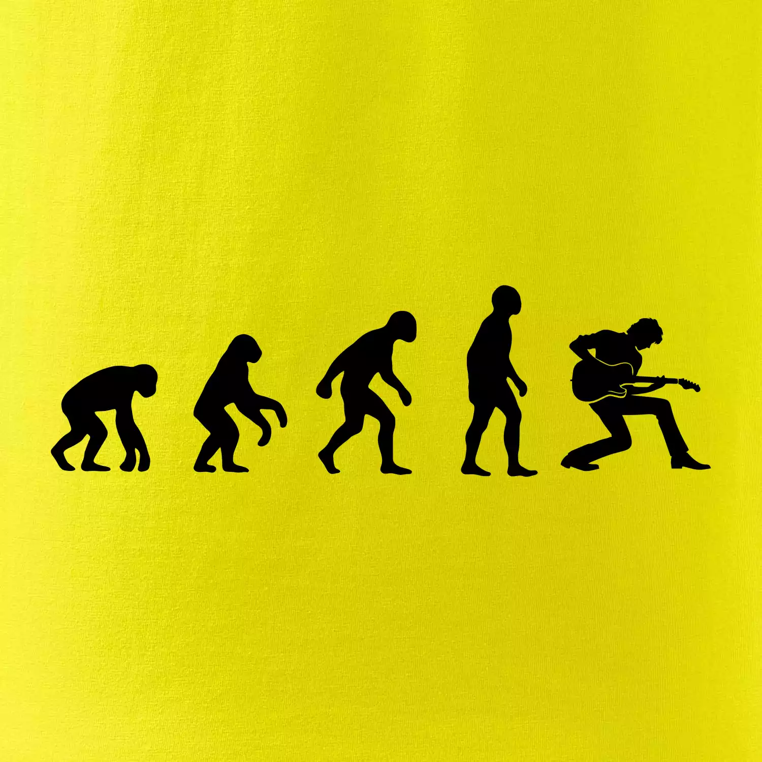 Evoluce kytarista - klečící