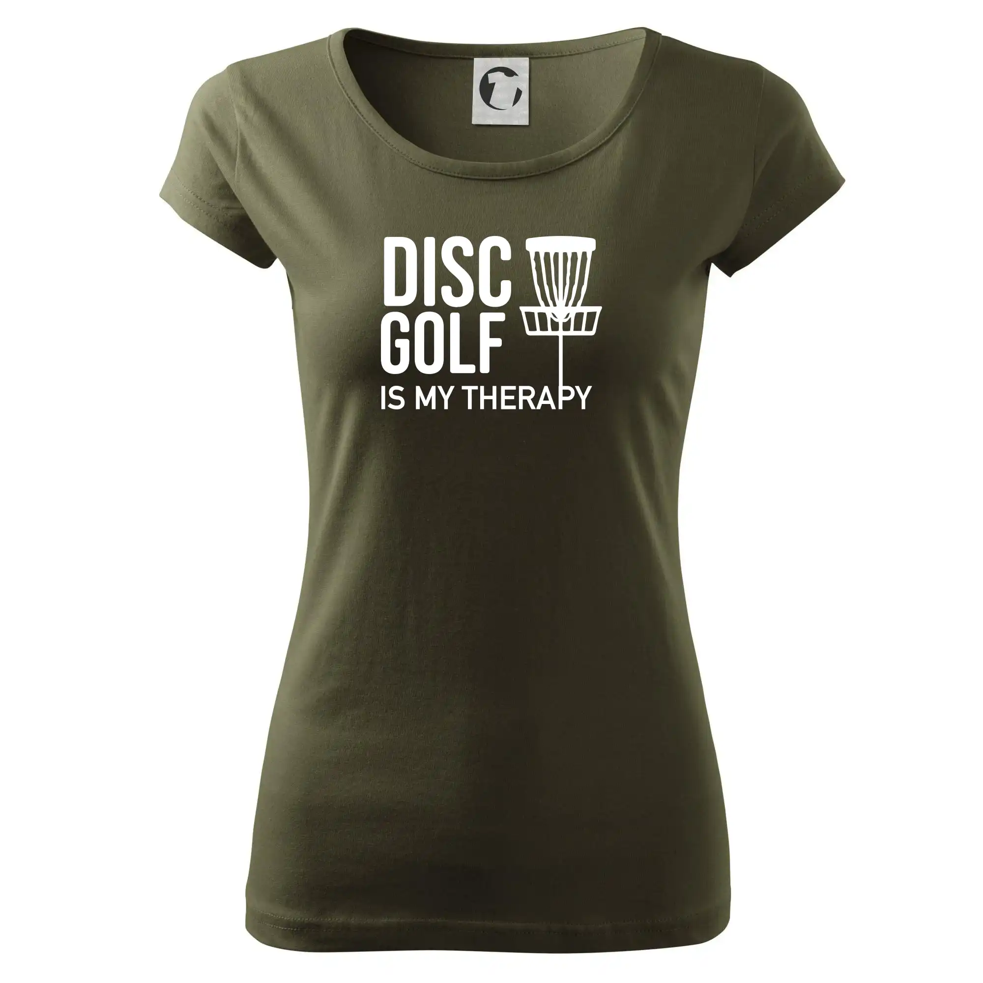 Disc golf is my therapy - Dámske tričko Pure